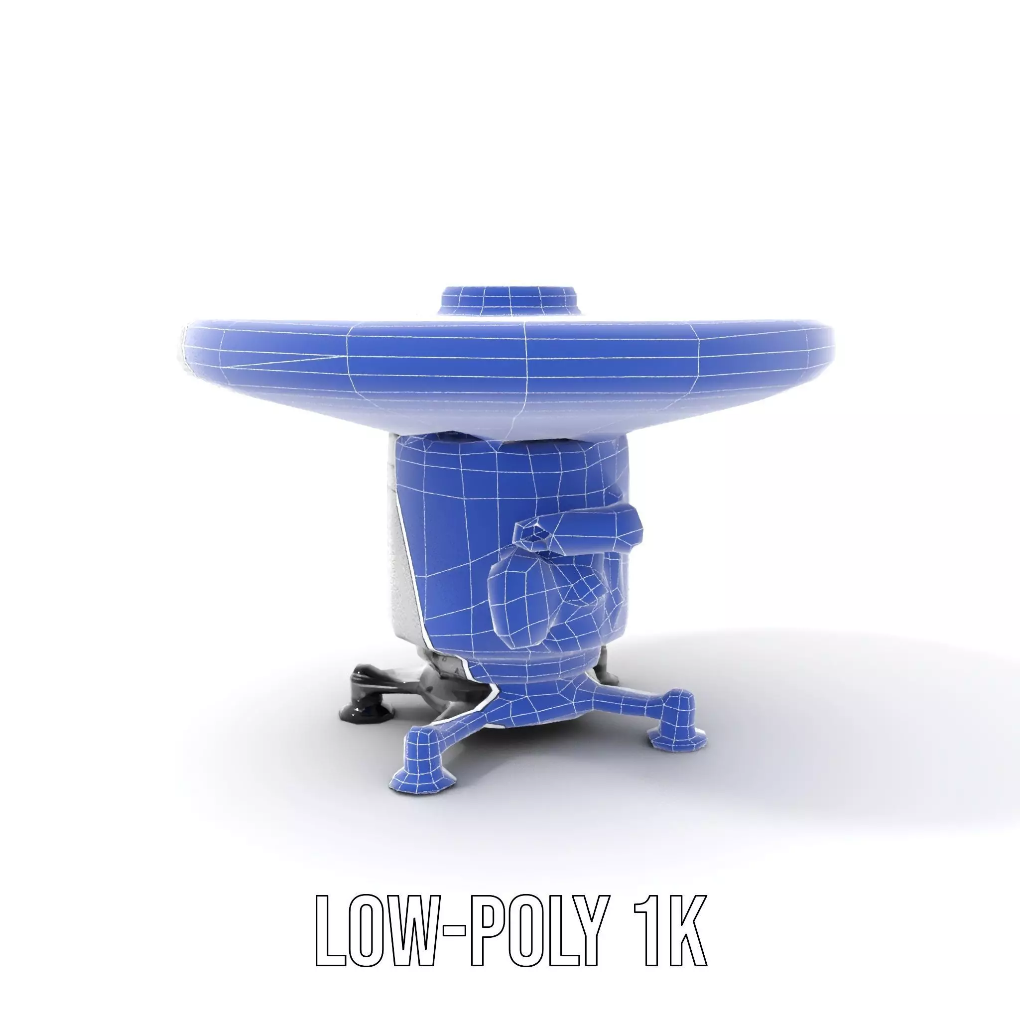 Satellite Antenna White model pack Low-poly 3D model_32