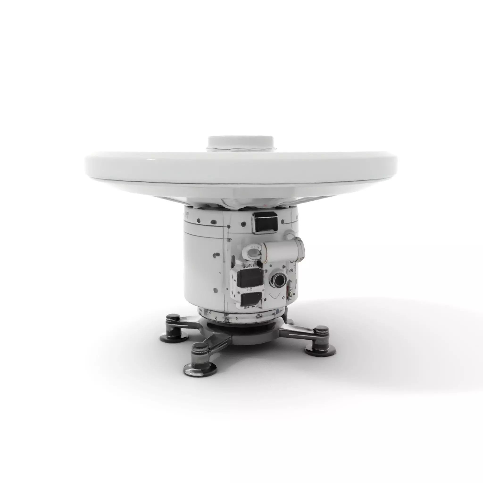 Satellite Antenna White model pack Low-poly 3D model_0