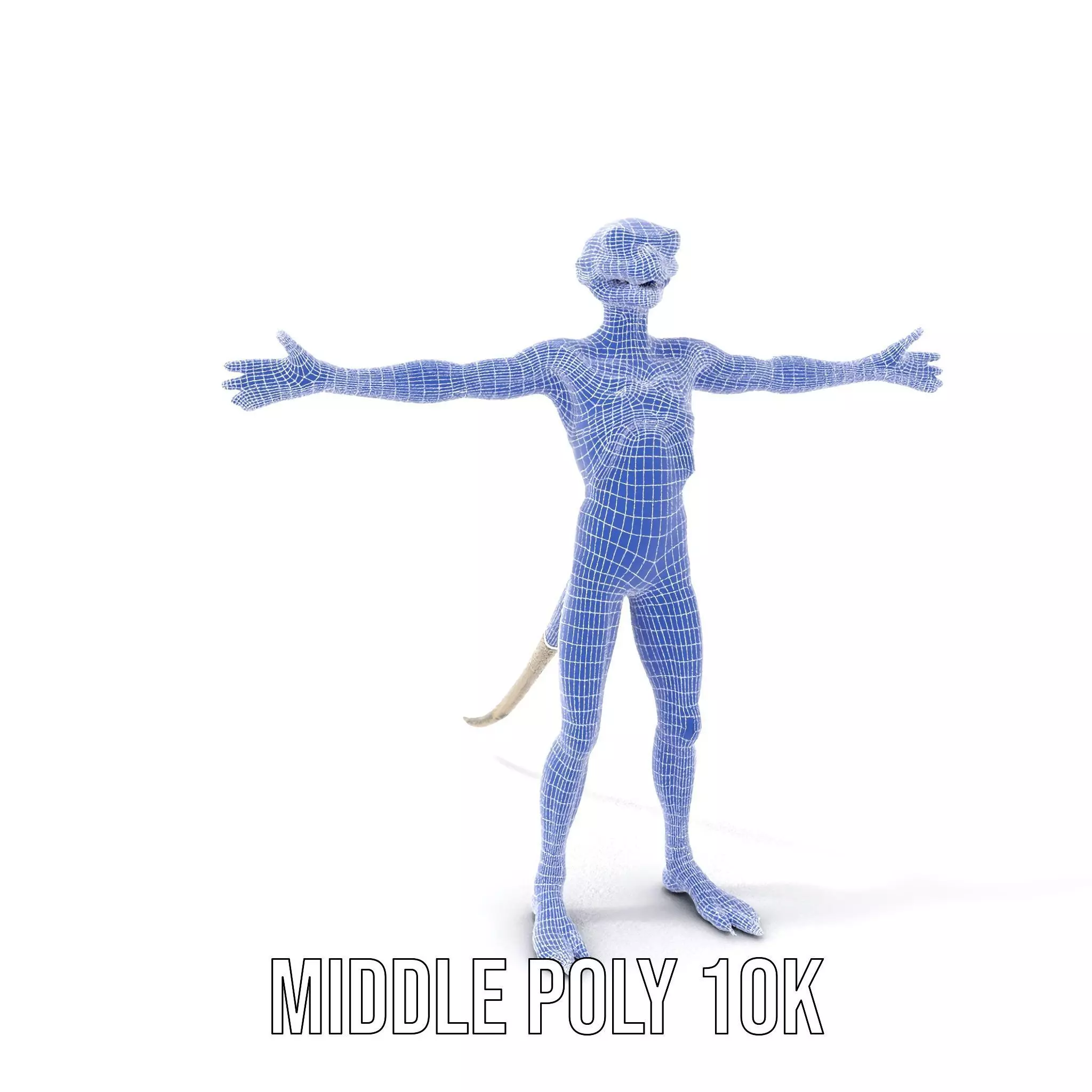Futuristic Reptilian Figure model pack Low-poly 3D model_31