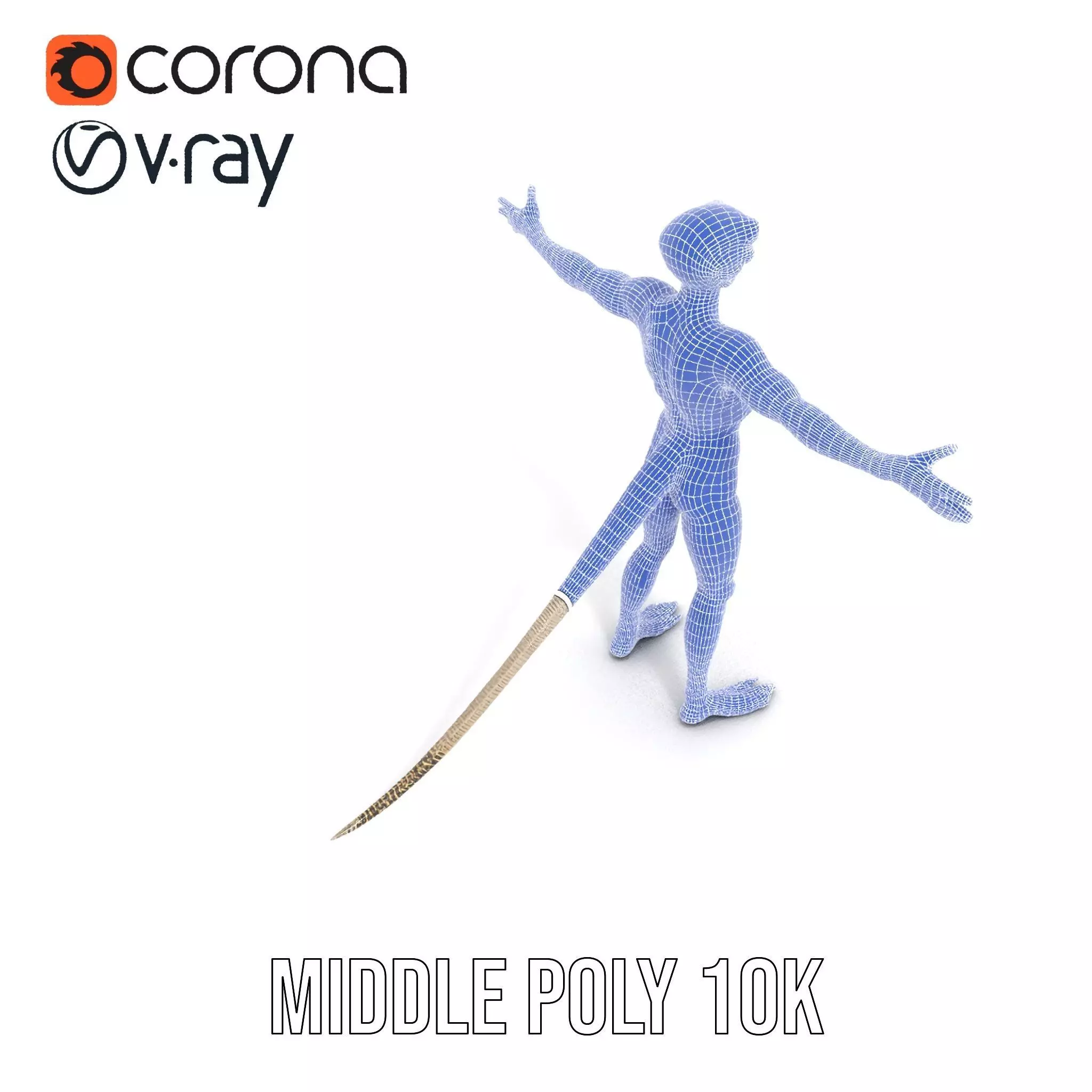 Futuristic Reptilian Figure model pack Low-poly 3D model_16