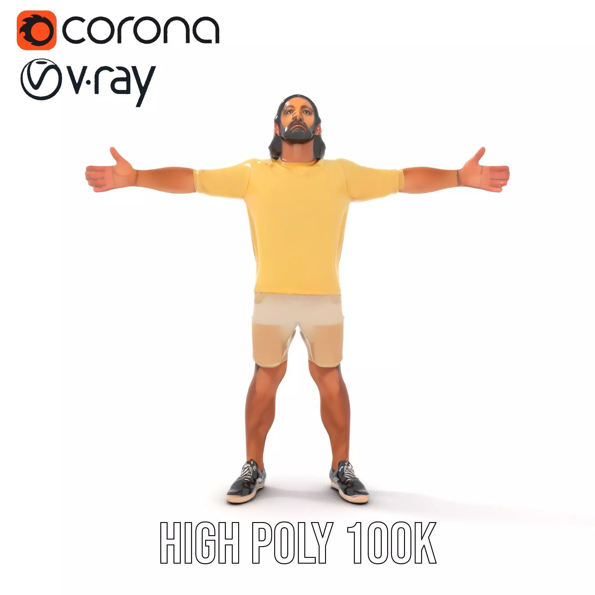 Casual Summer Outfit model pack Low-poly 3D model_26