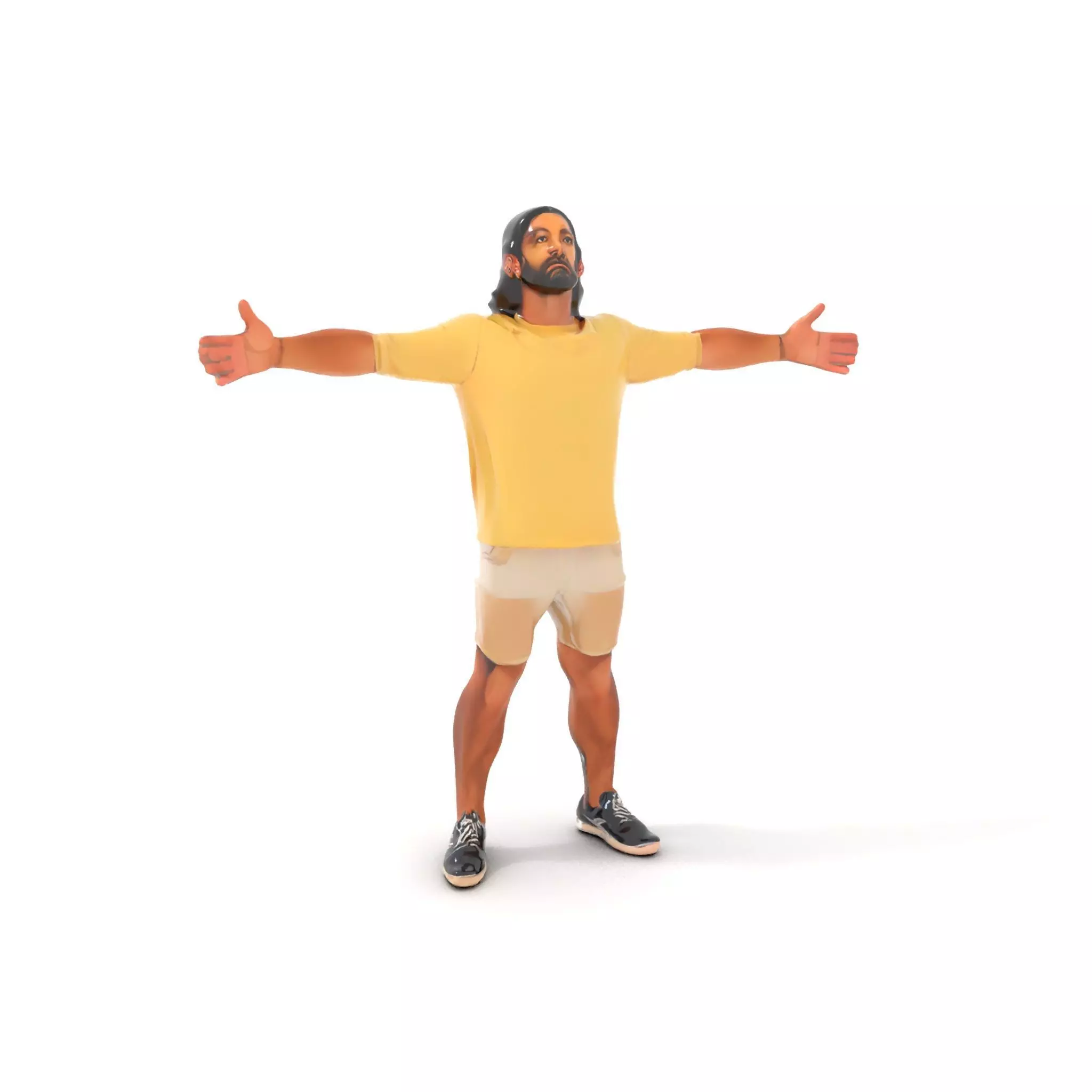 Casual Summer Outfit model pack Low-poly 3D model_0