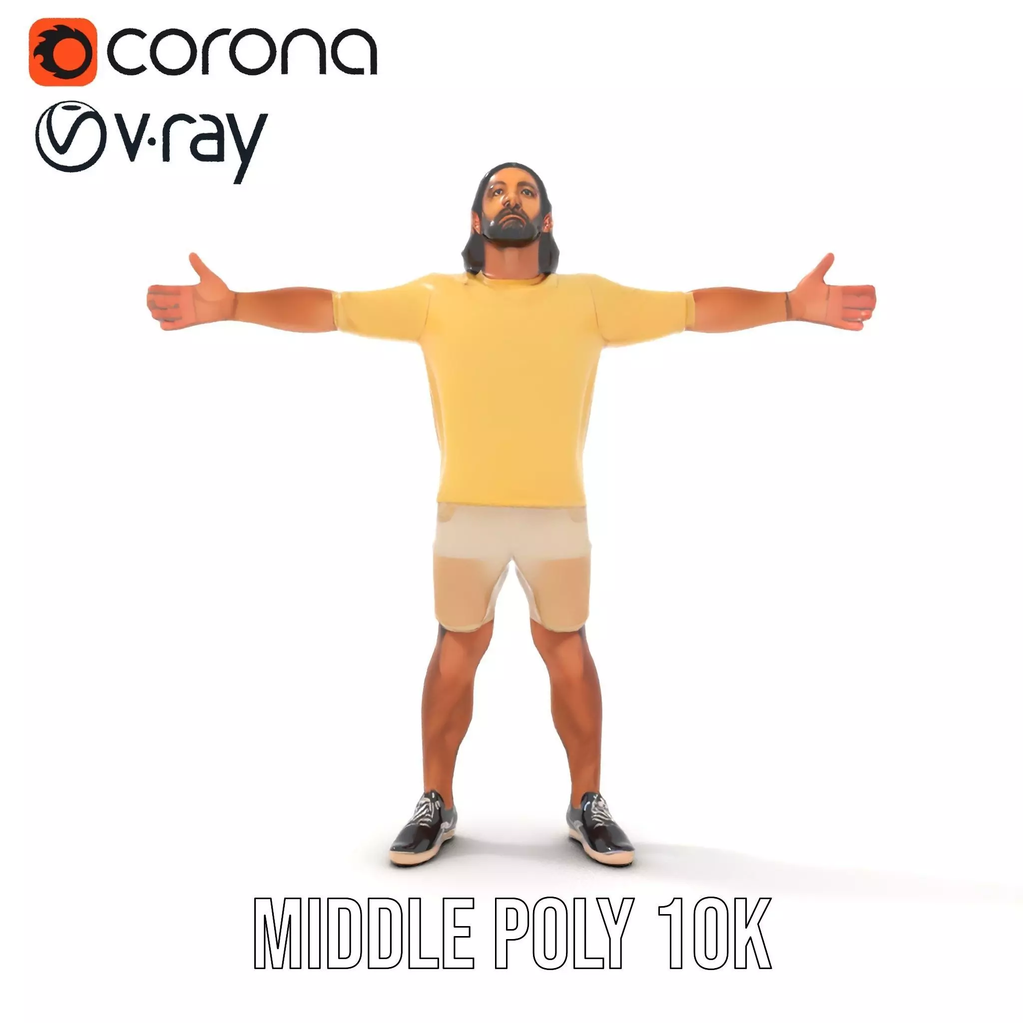 Casual Summer Outfit model pack Low-poly 3D model_19