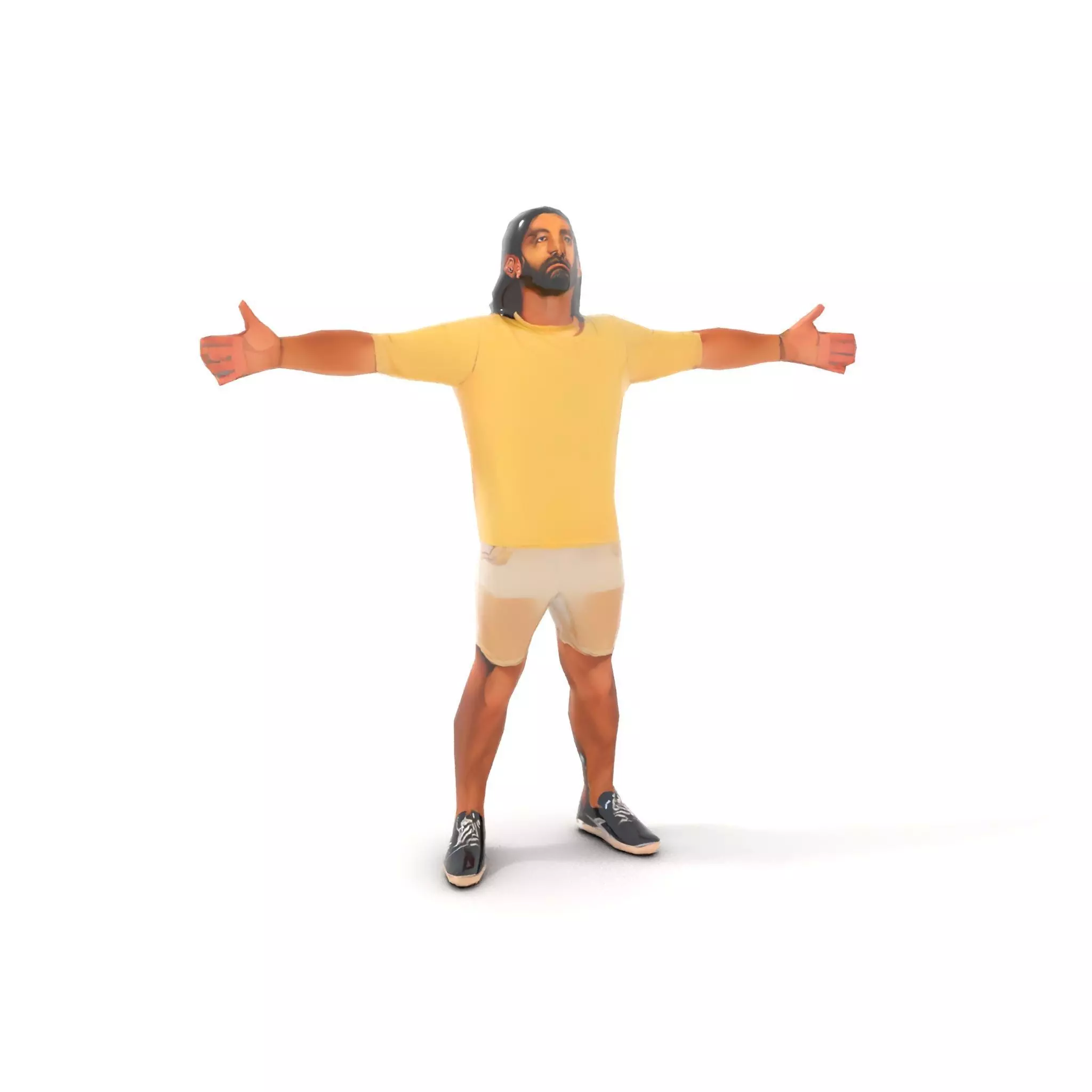 Casual Summer Outfit model pack Low-poly 3D model_8