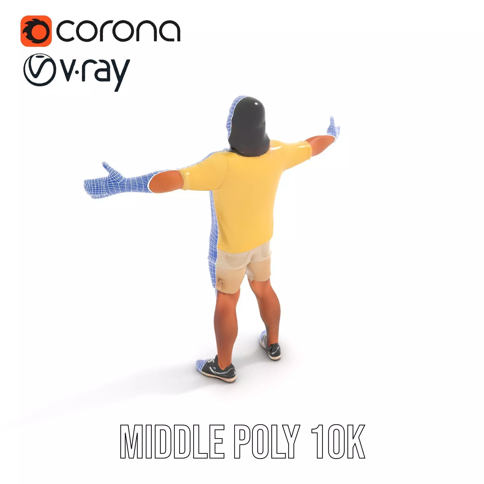 Casual Summer Outfit model pack Low-poly 3D model_30