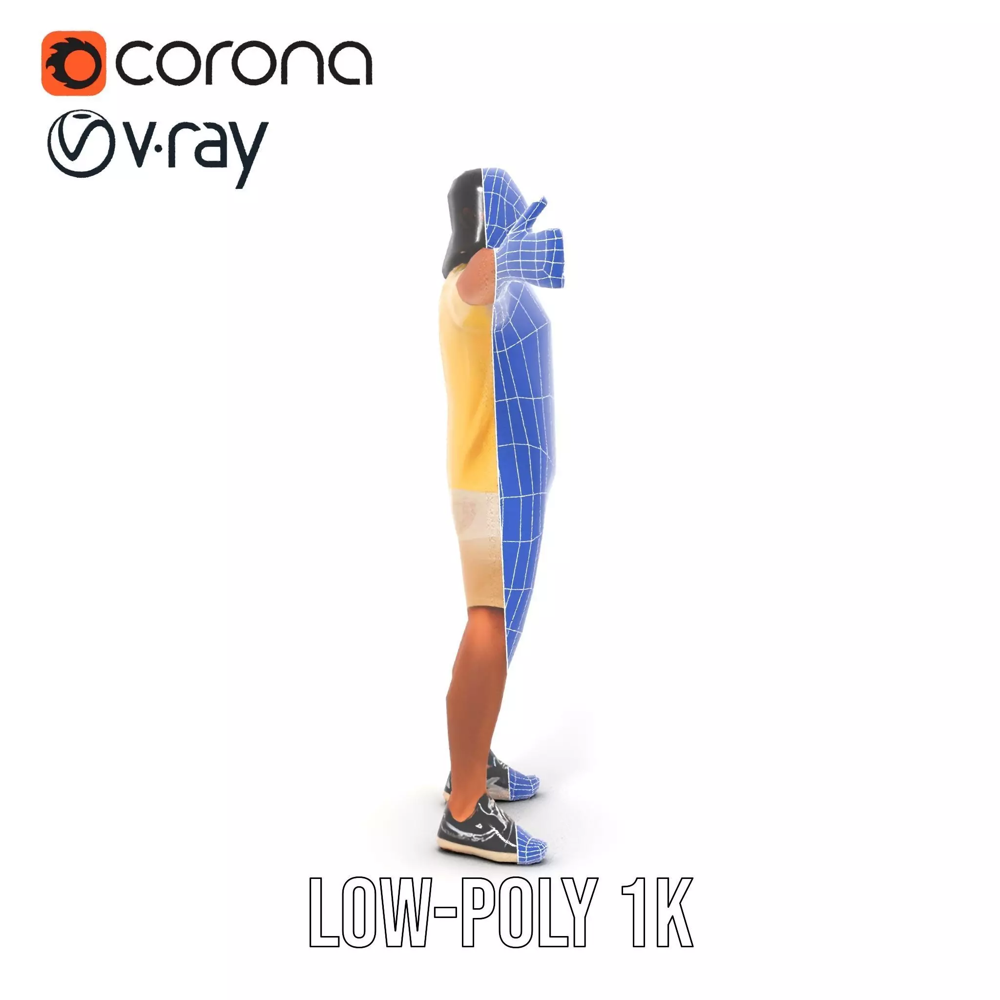 Casual Summer Outfit model pack Low-poly 3D model_17