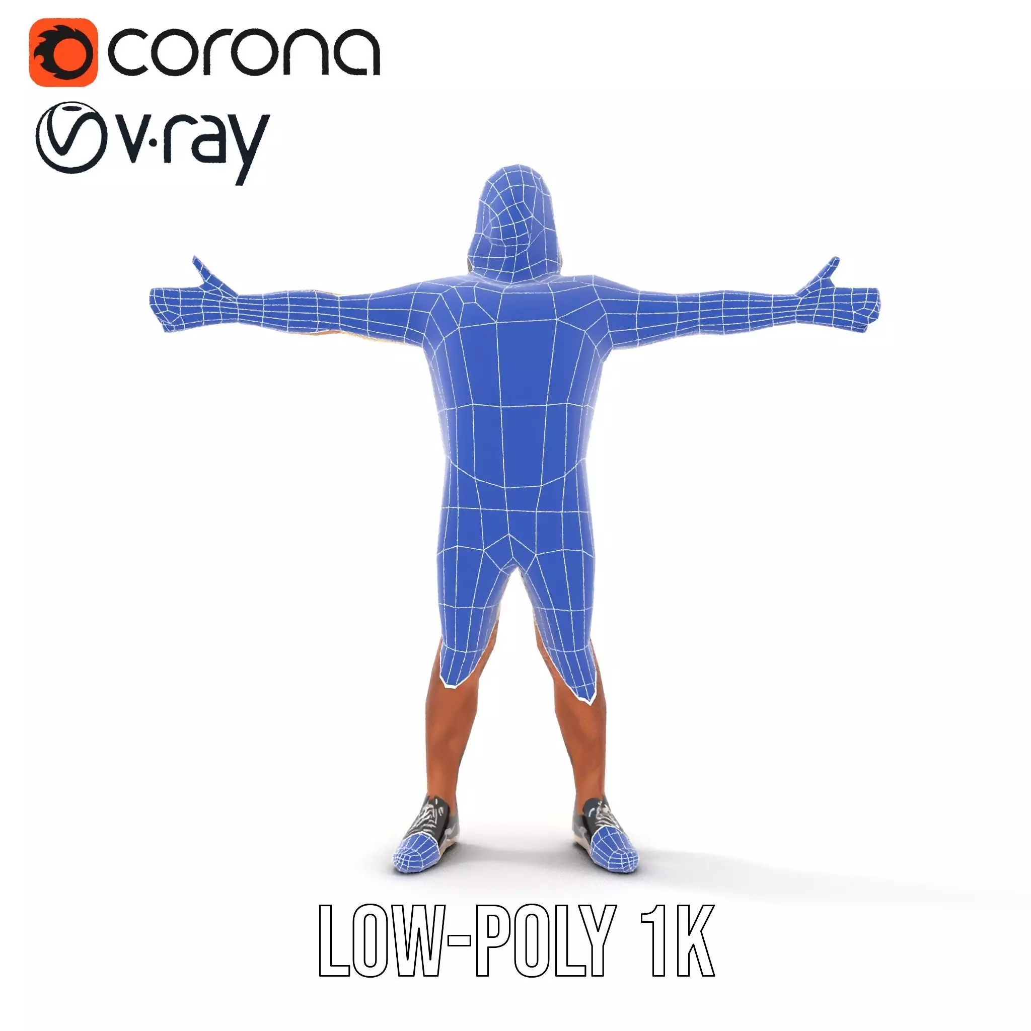 Casual Summer Outfit model pack Low-poly 3D model_25