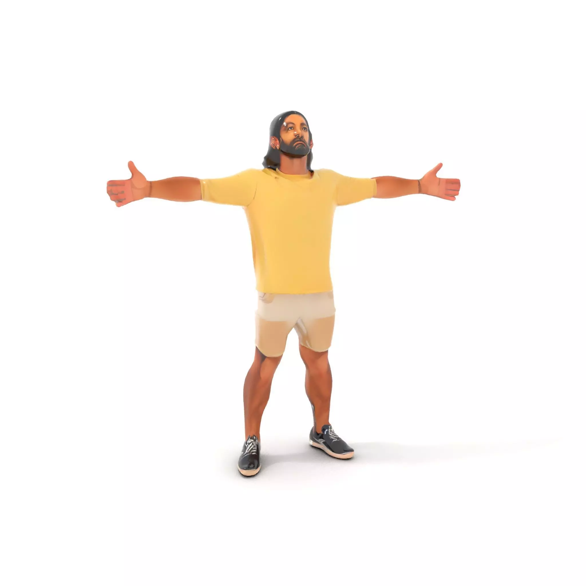 Casual Summer Outfit model pack Low-poly 3D model_11