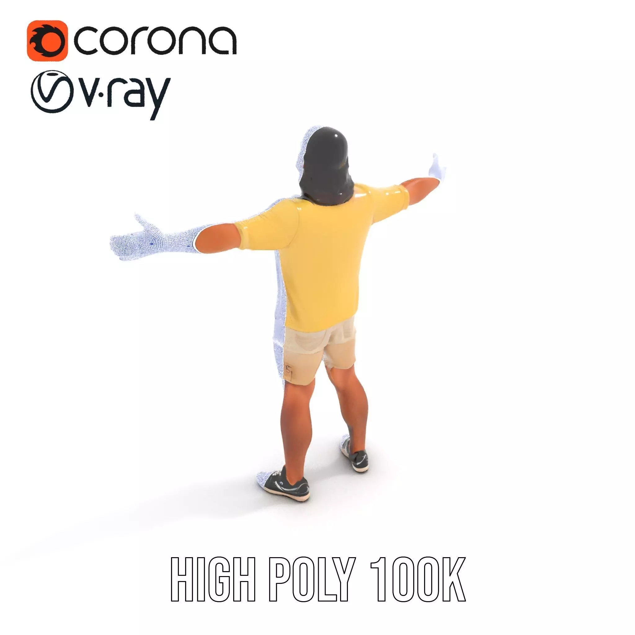 Casual Summer Outfit model pack Low-poly 3D model_32