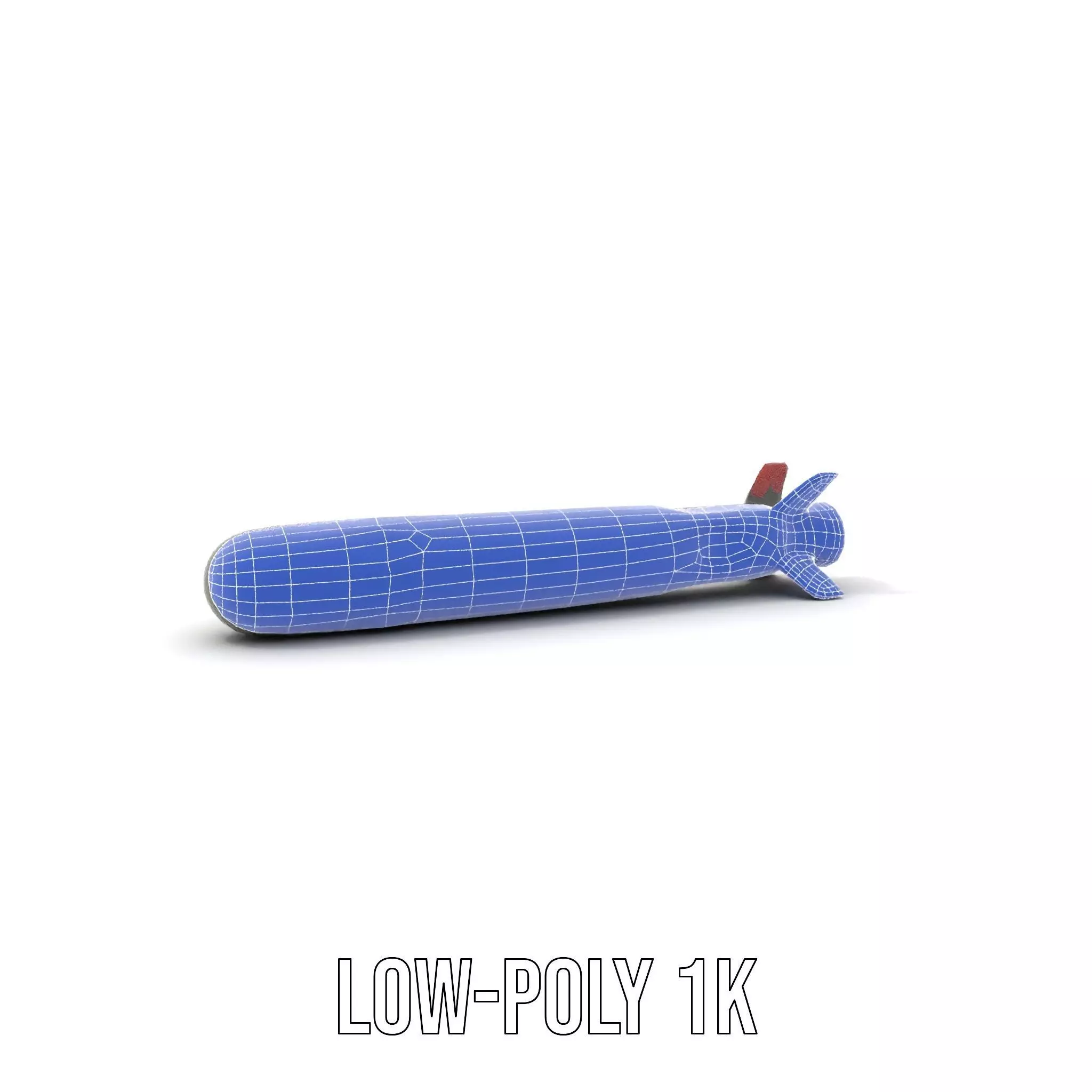 Camouflage Rocket model pack Low-poly 3D model_8