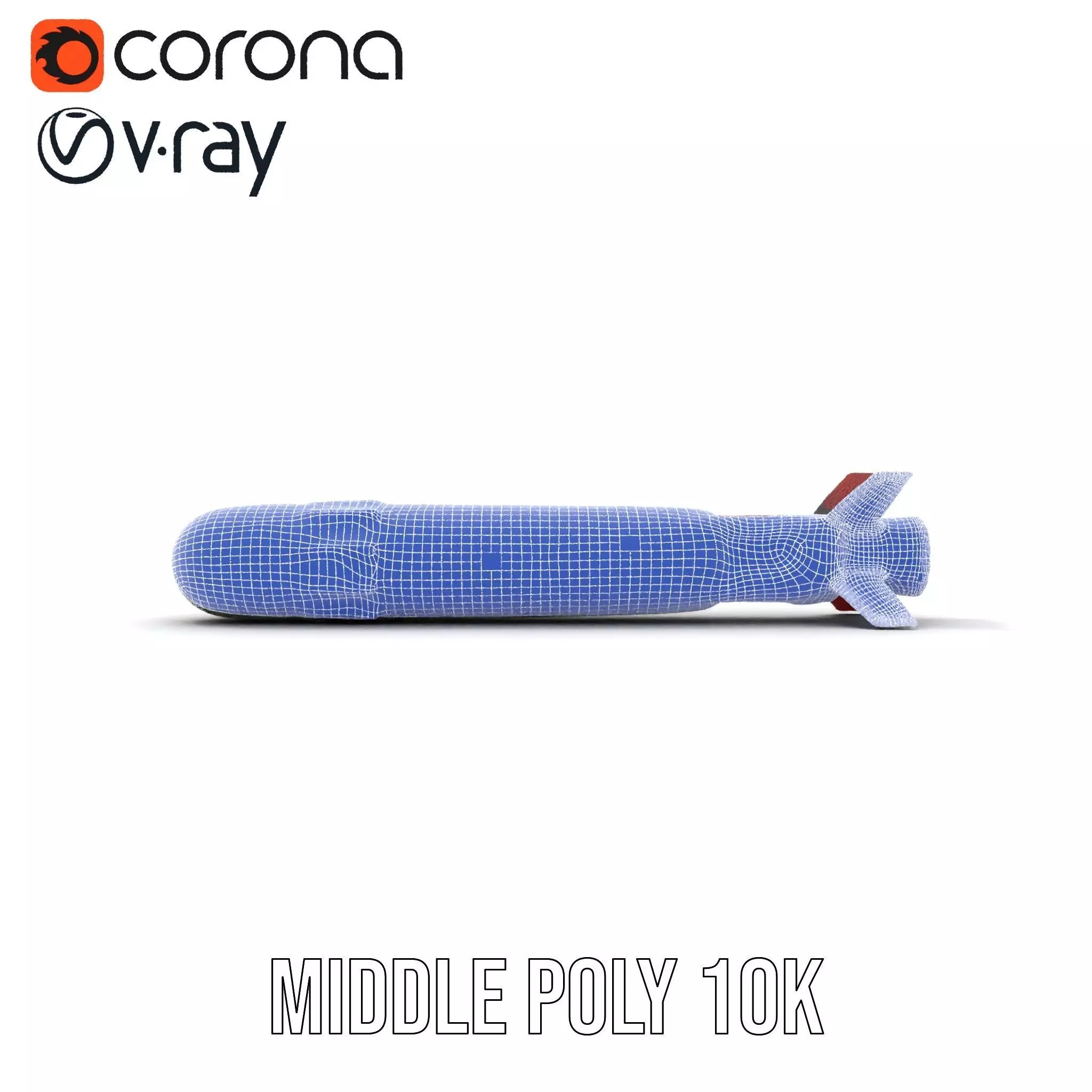 Camouflage Rocket model pack Low-poly 3D model_30