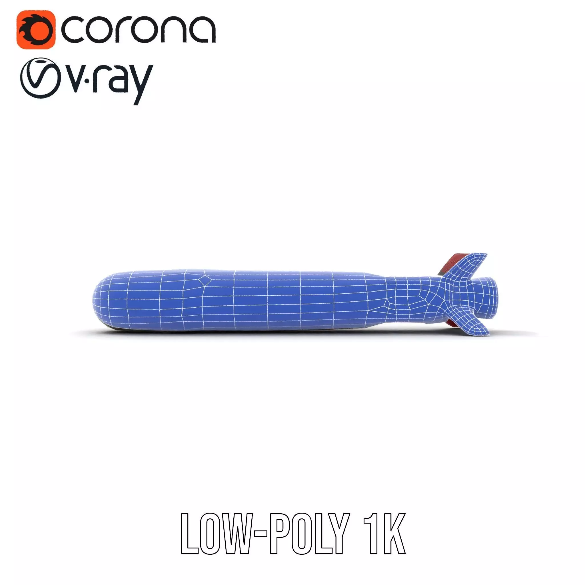 Camouflage Rocket model pack Low-poly 3D model_28