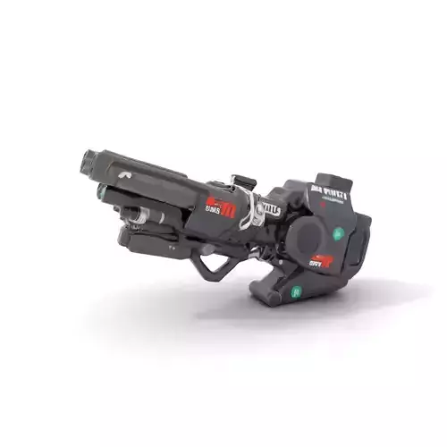 Futuristic Quad Barrel Blaster model pack
