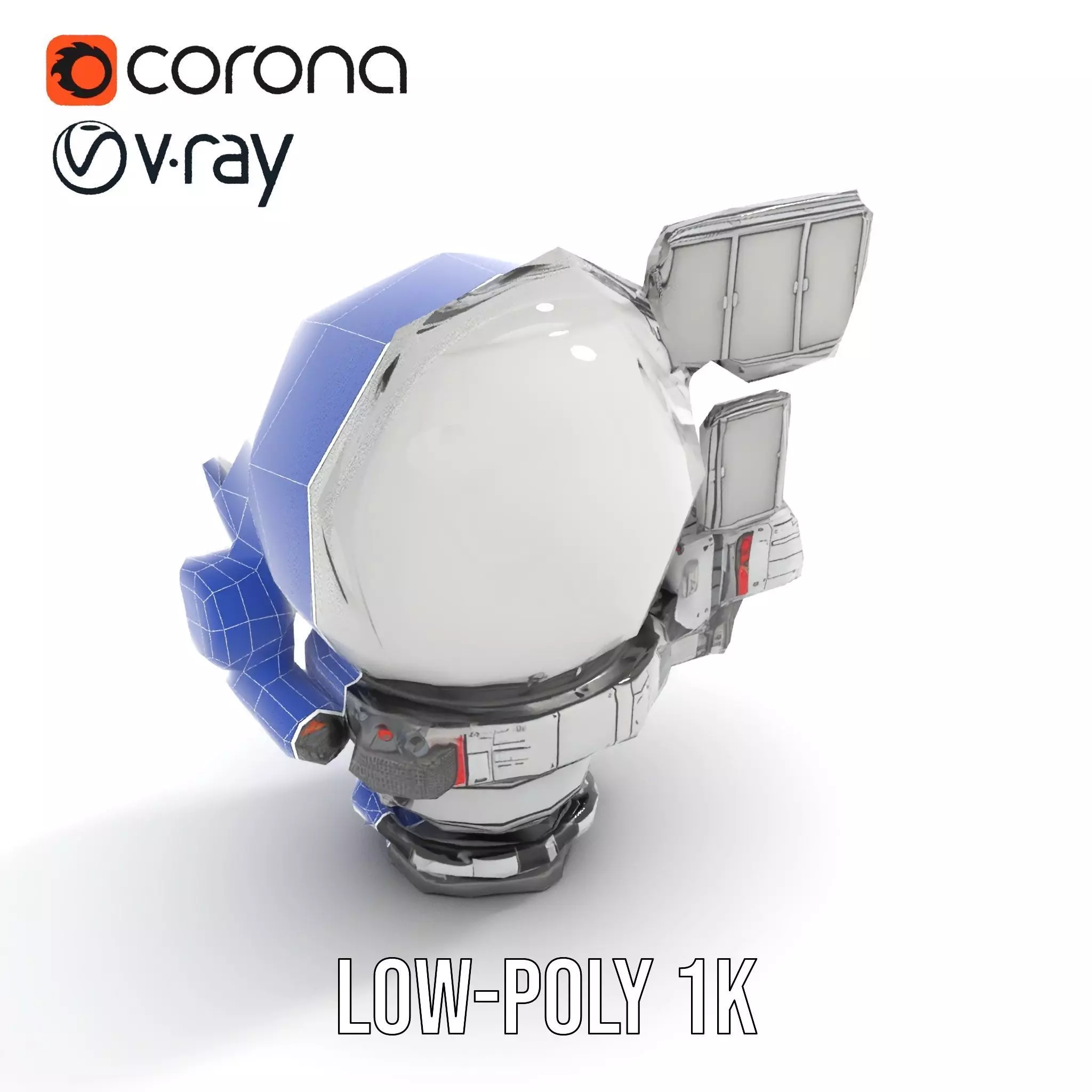 Advanced Satellite Module model pack Low-poly 3D model_24