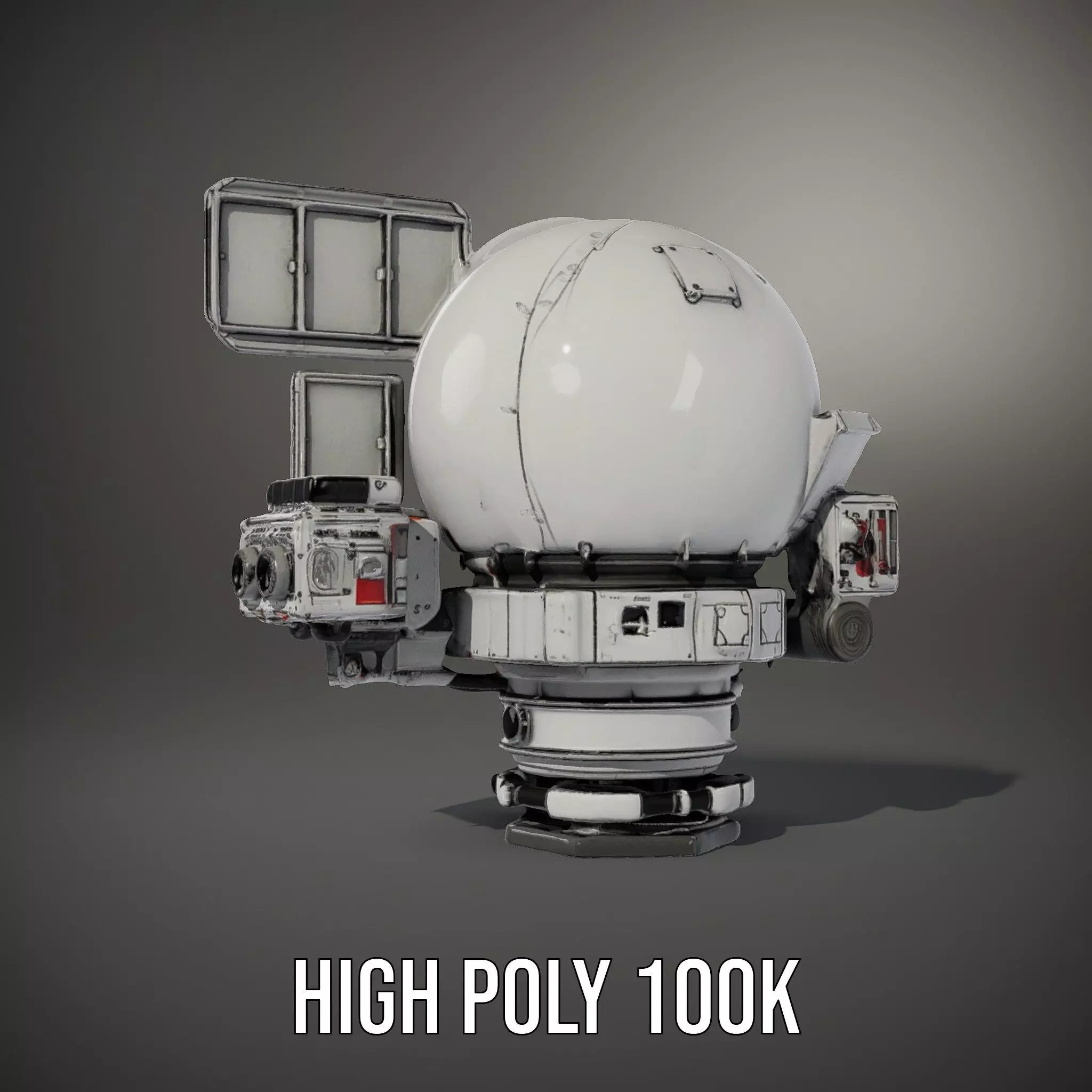 Advanced Satellite Module model pack Low-poly 3D model_13