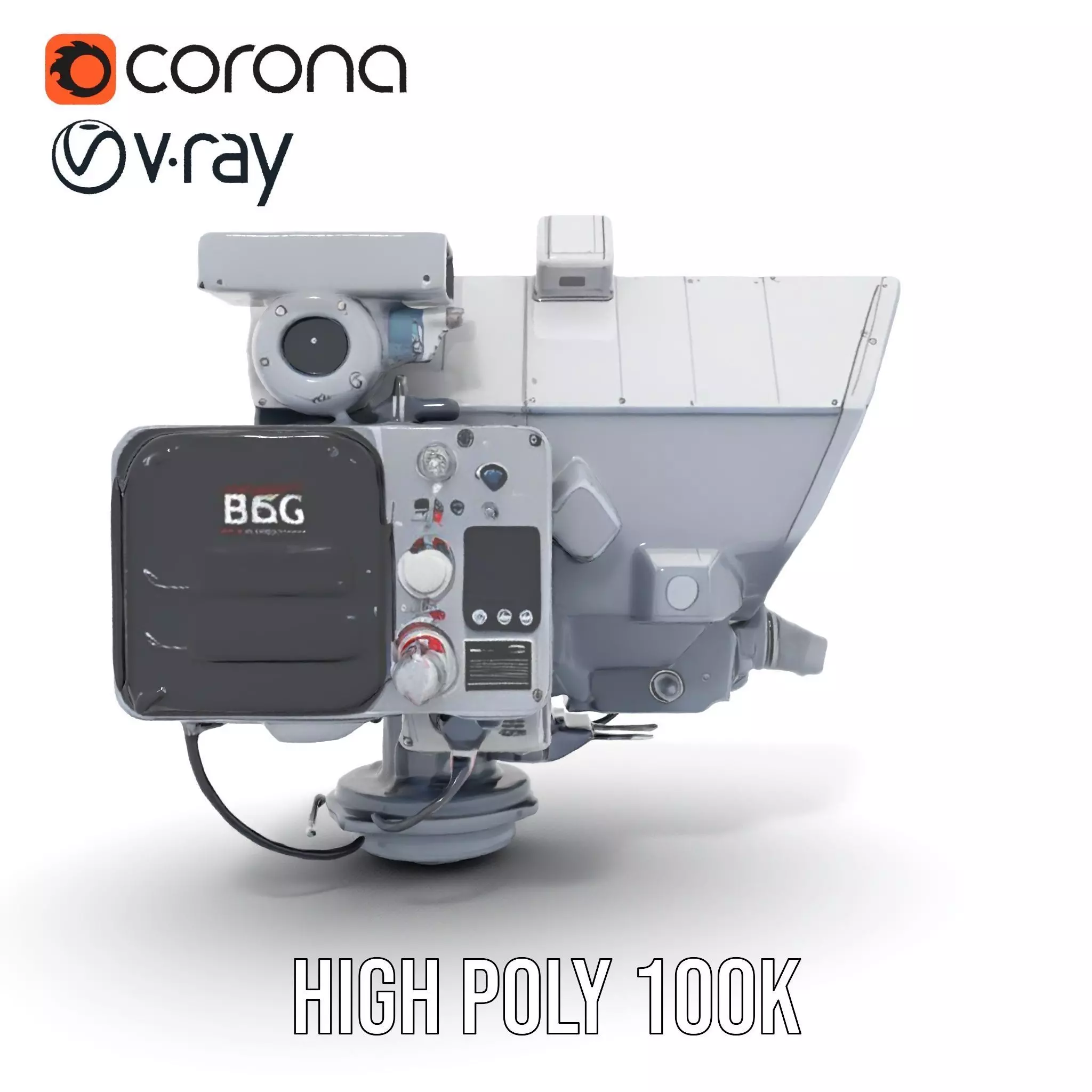 Industrial Surveillance Device model pack Low-poly 3D model_27