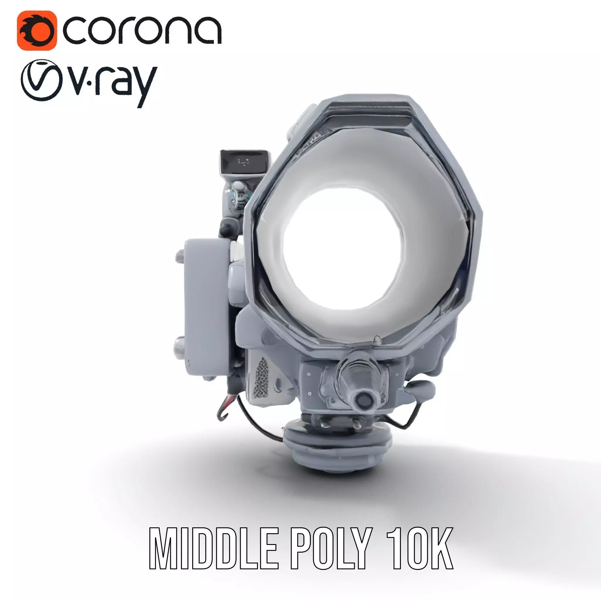 Industrial Surveillance Device model pack Low-poly 3D model_17