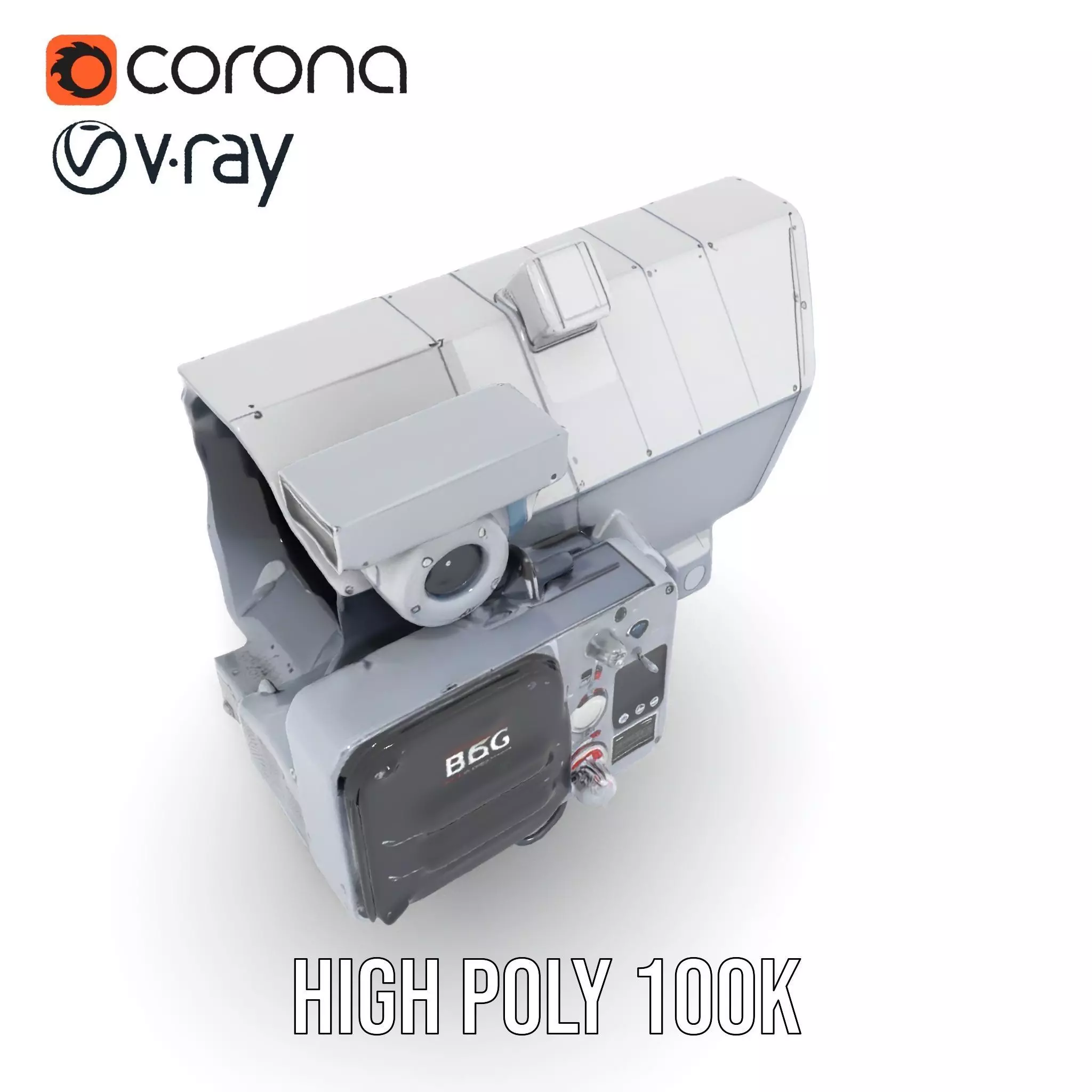 Industrial Surveillance Device model pack Low-poly 3D model_24