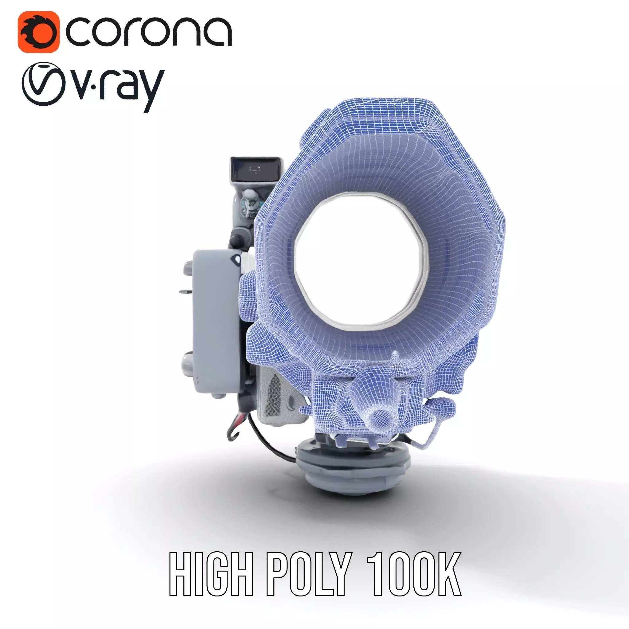 Industrial Surveillance Device model pack Low-poly 3D model_33