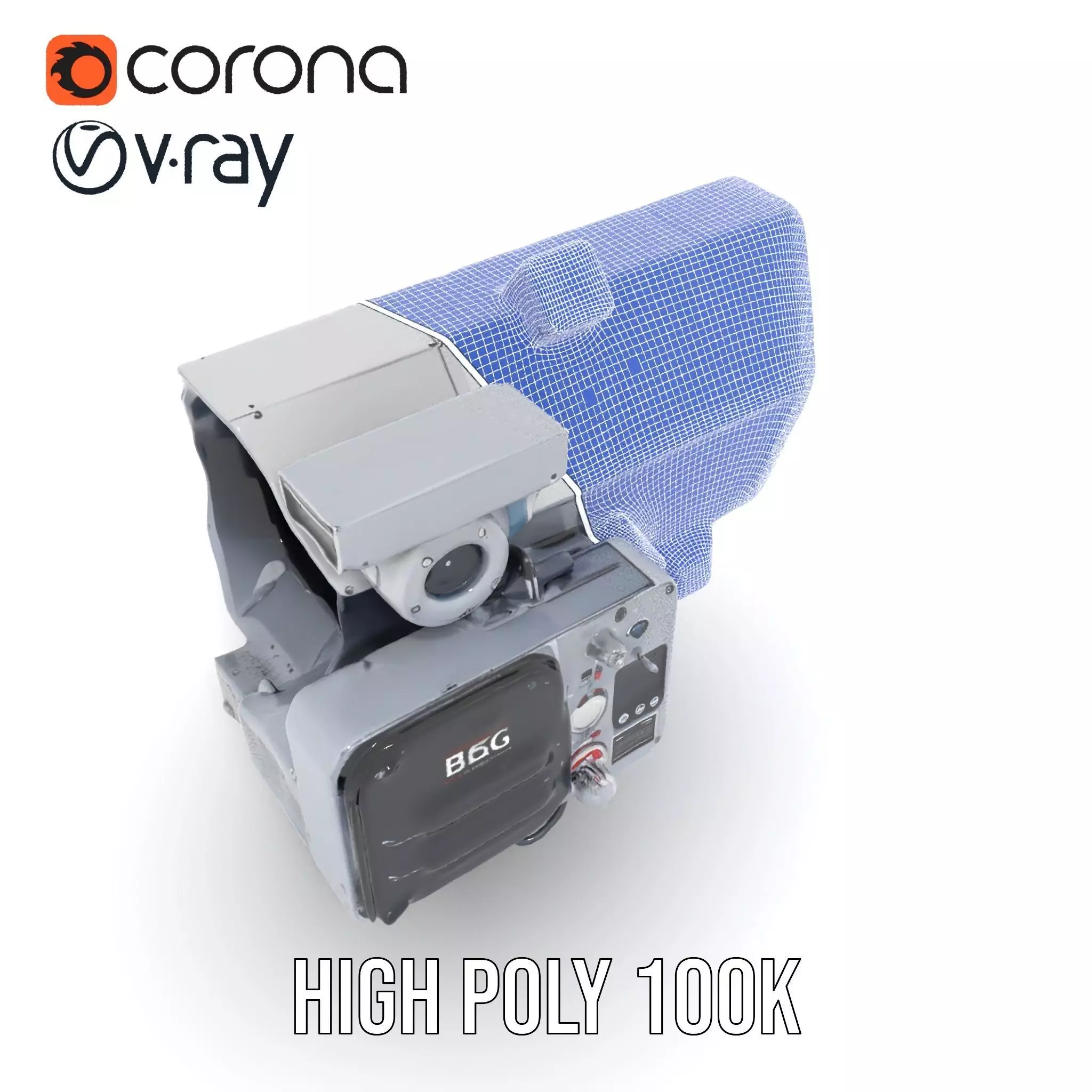 Industrial Surveillance Device model pack Low-poly 3D model_35