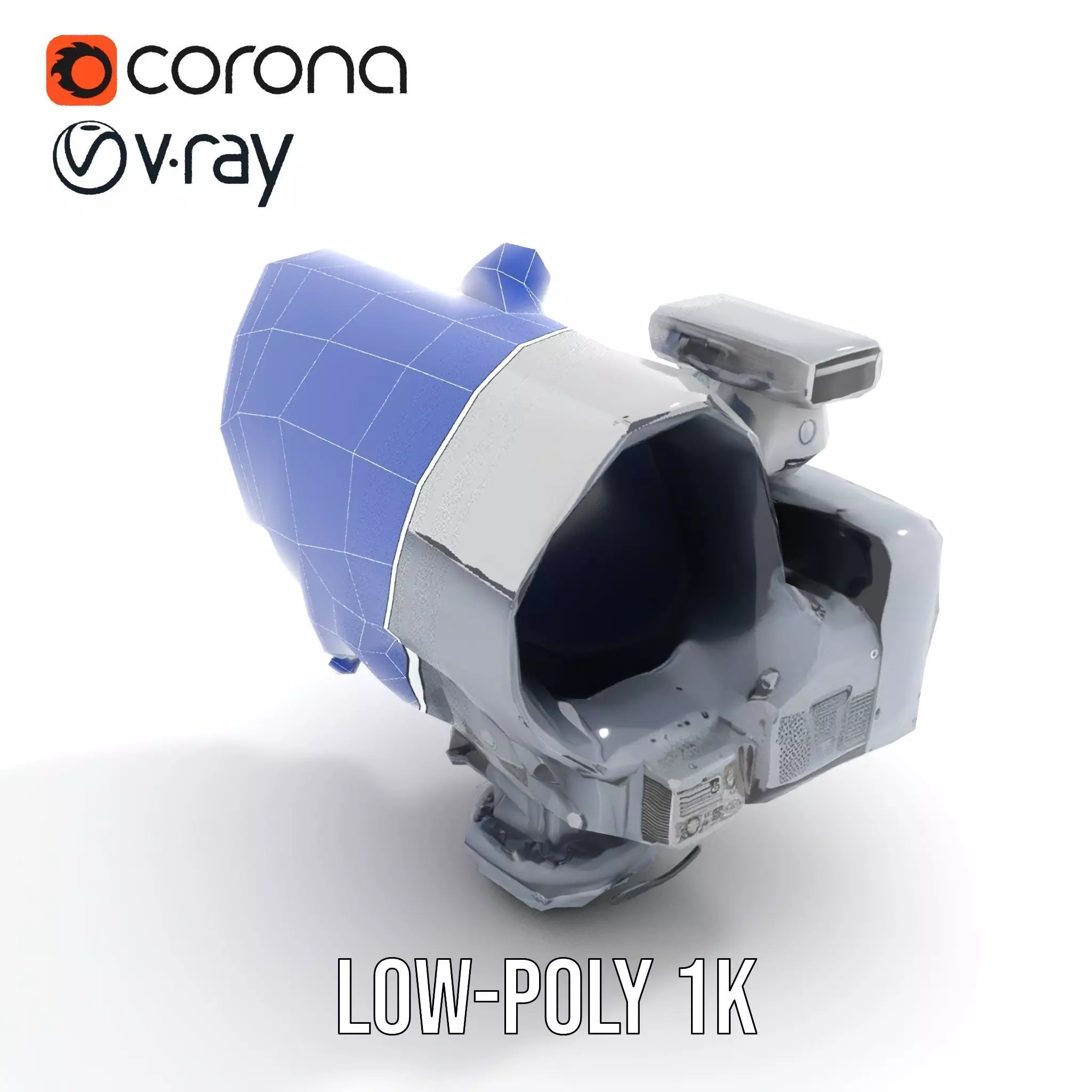 Industrial Surveillance Device model pack Low-poly 3D model_23