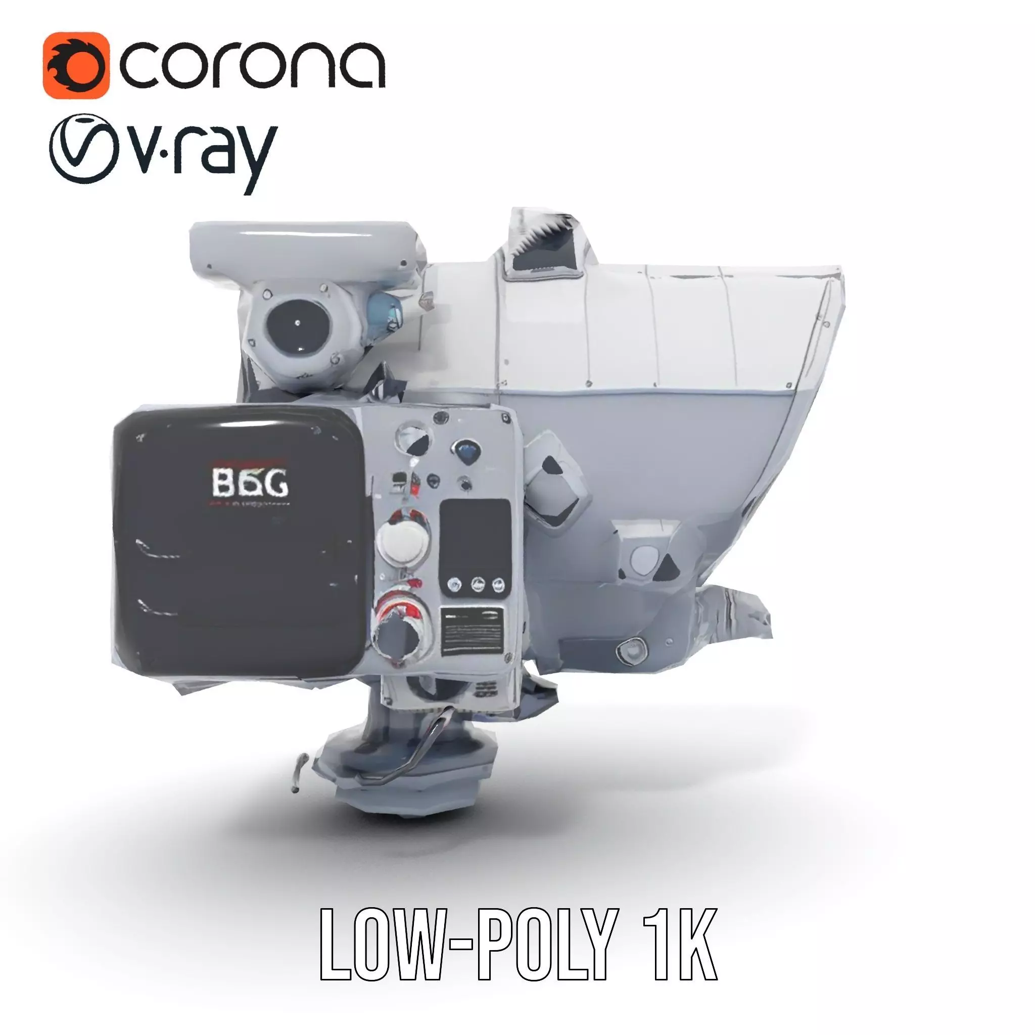 Industrial Surveillance Device model pack Low-poly 3D model_15