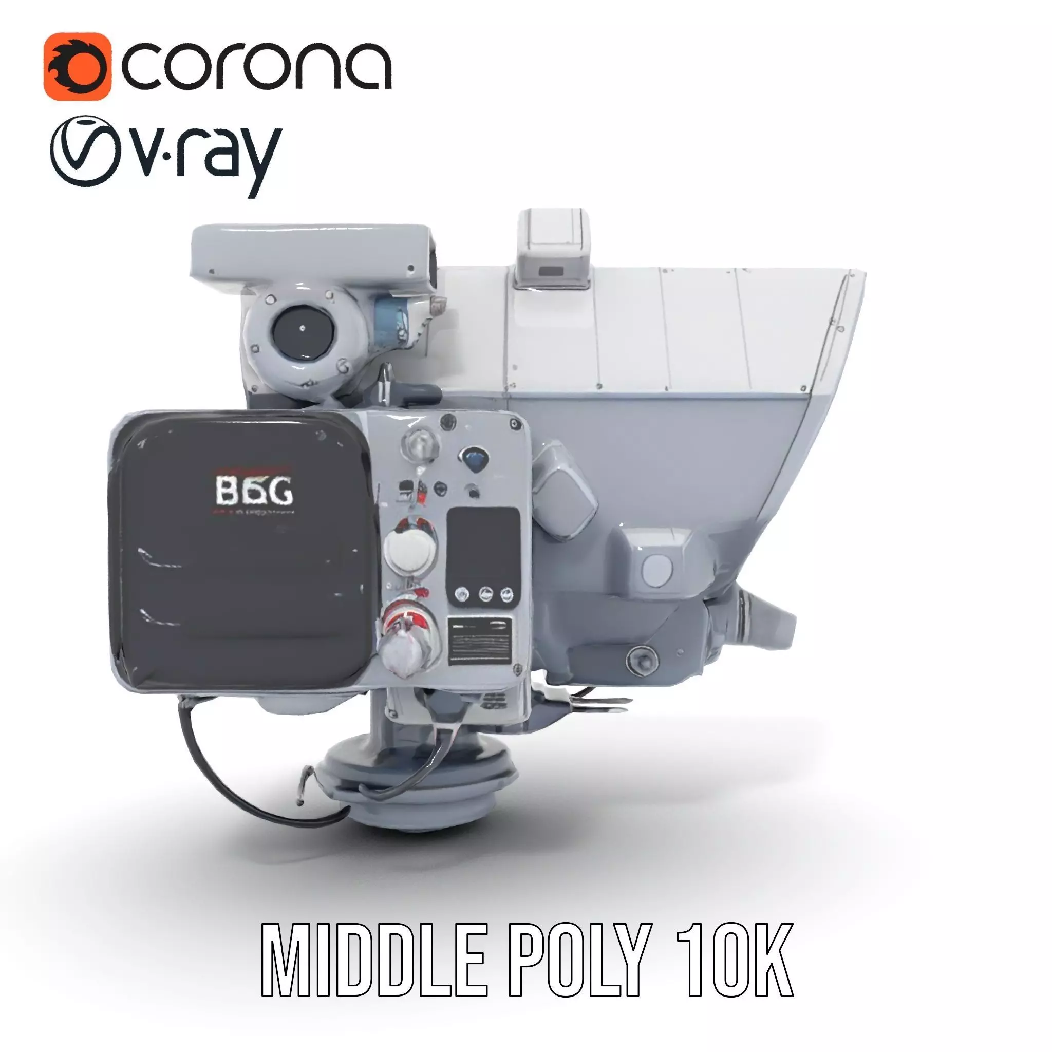 Industrial Surveillance Device model pack Low-poly 3D model_12