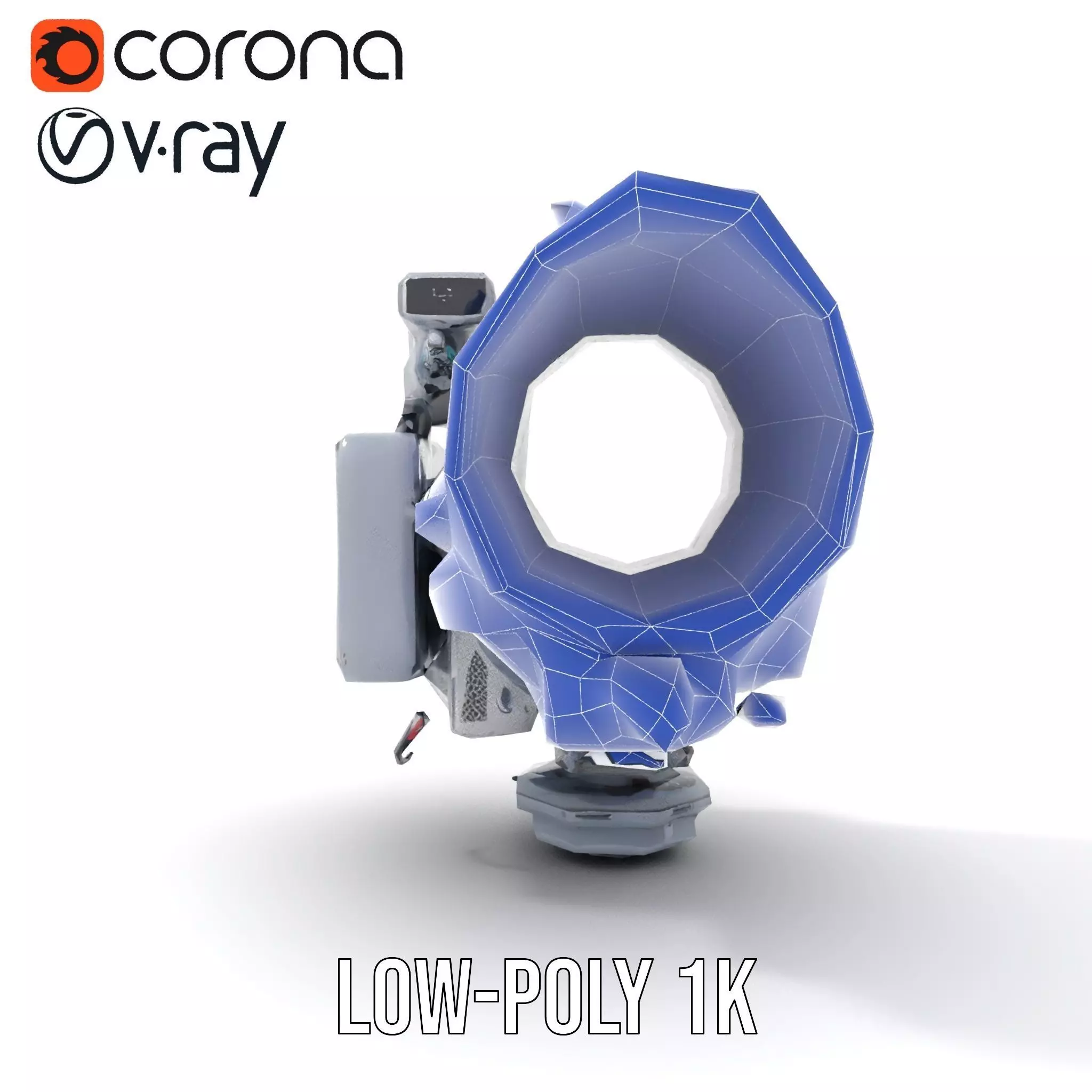 Industrial Surveillance Device model pack Low-poly 3D model_31