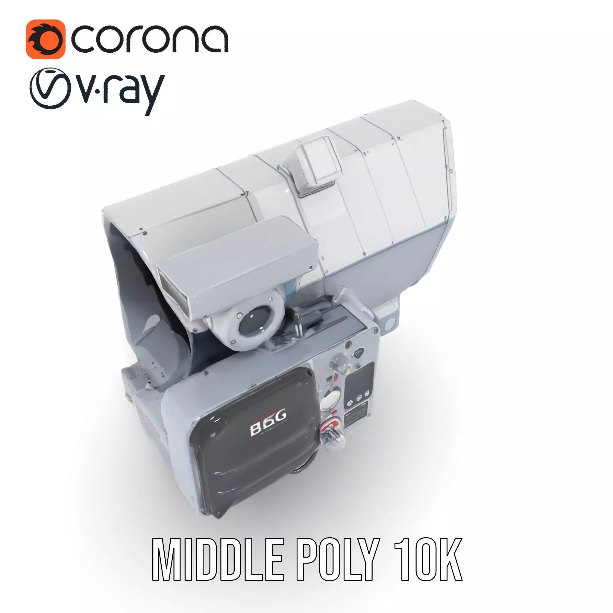 Industrial Surveillance Device model pack Low-poly 3D model_14