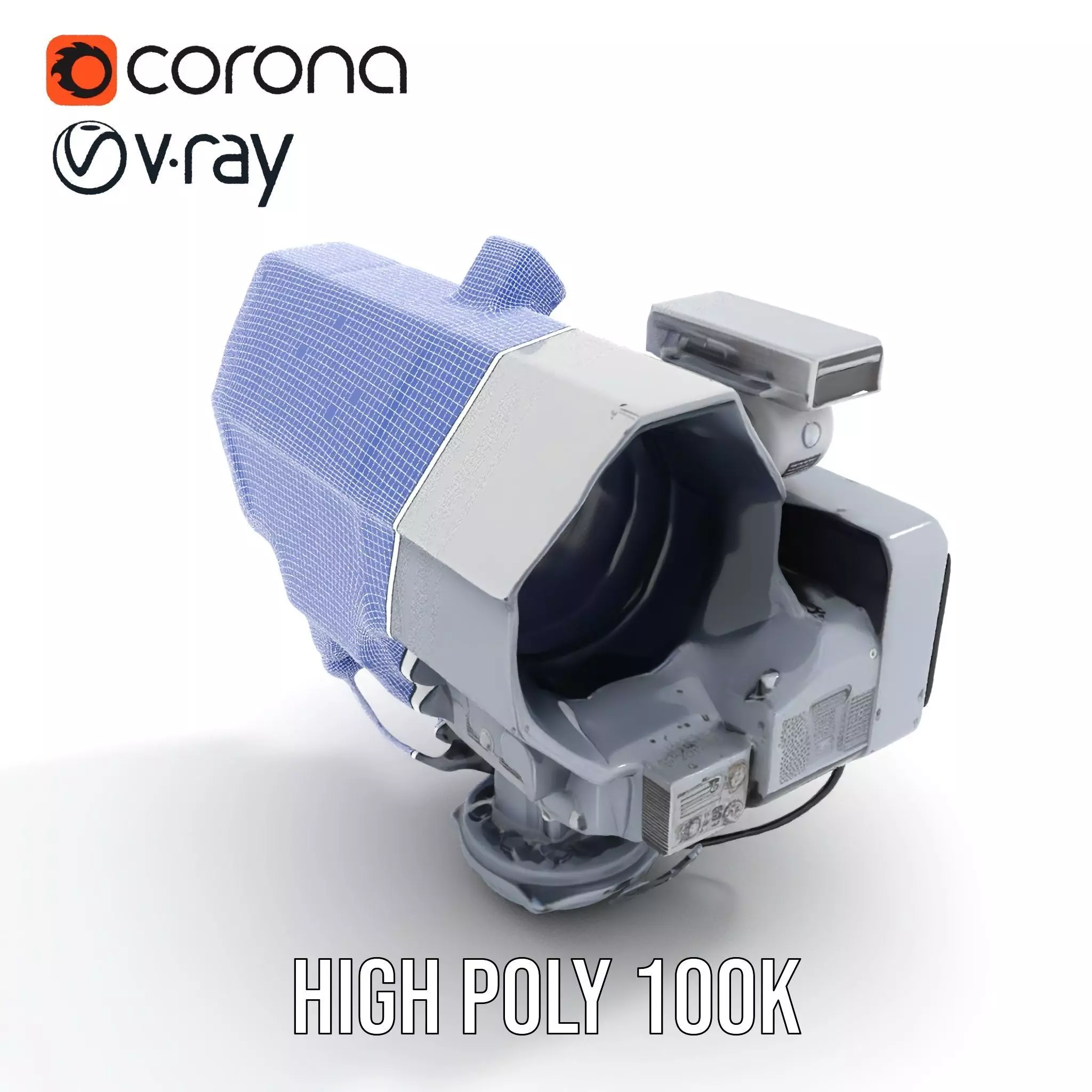 Industrial Surveillance Device model pack Low-poly 3D model_34