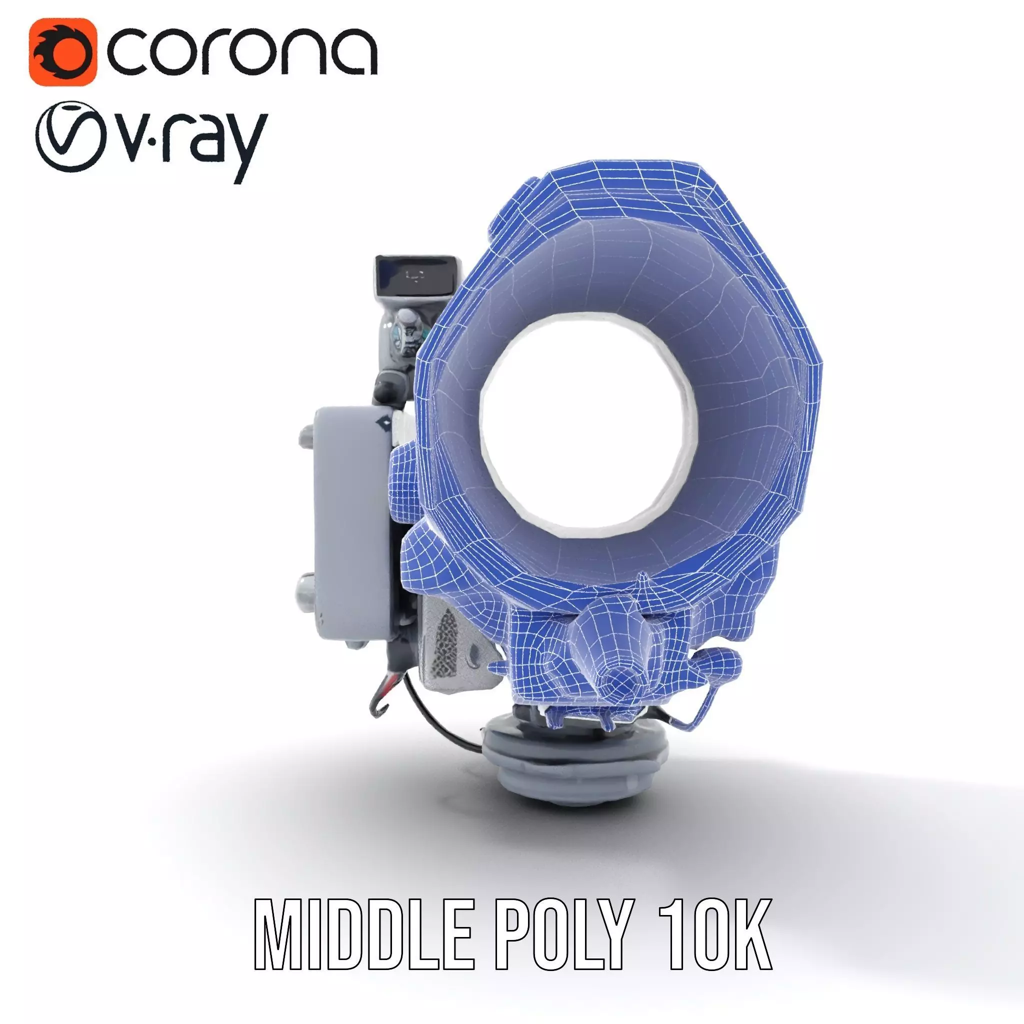 Industrial Surveillance Device model pack Low-poly 3D model_30