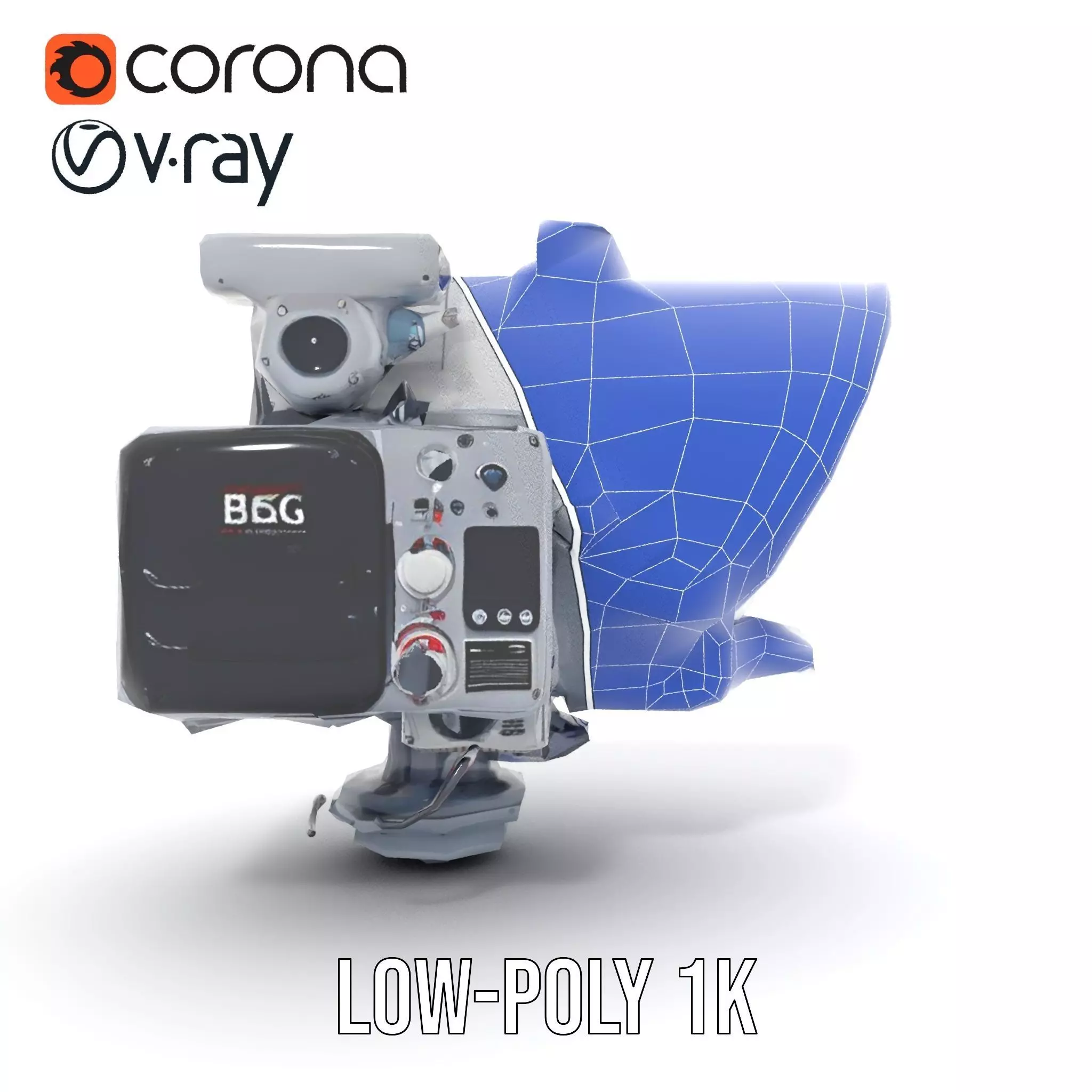 Industrial Surveillance Device model pack Low-poly 3D model_26