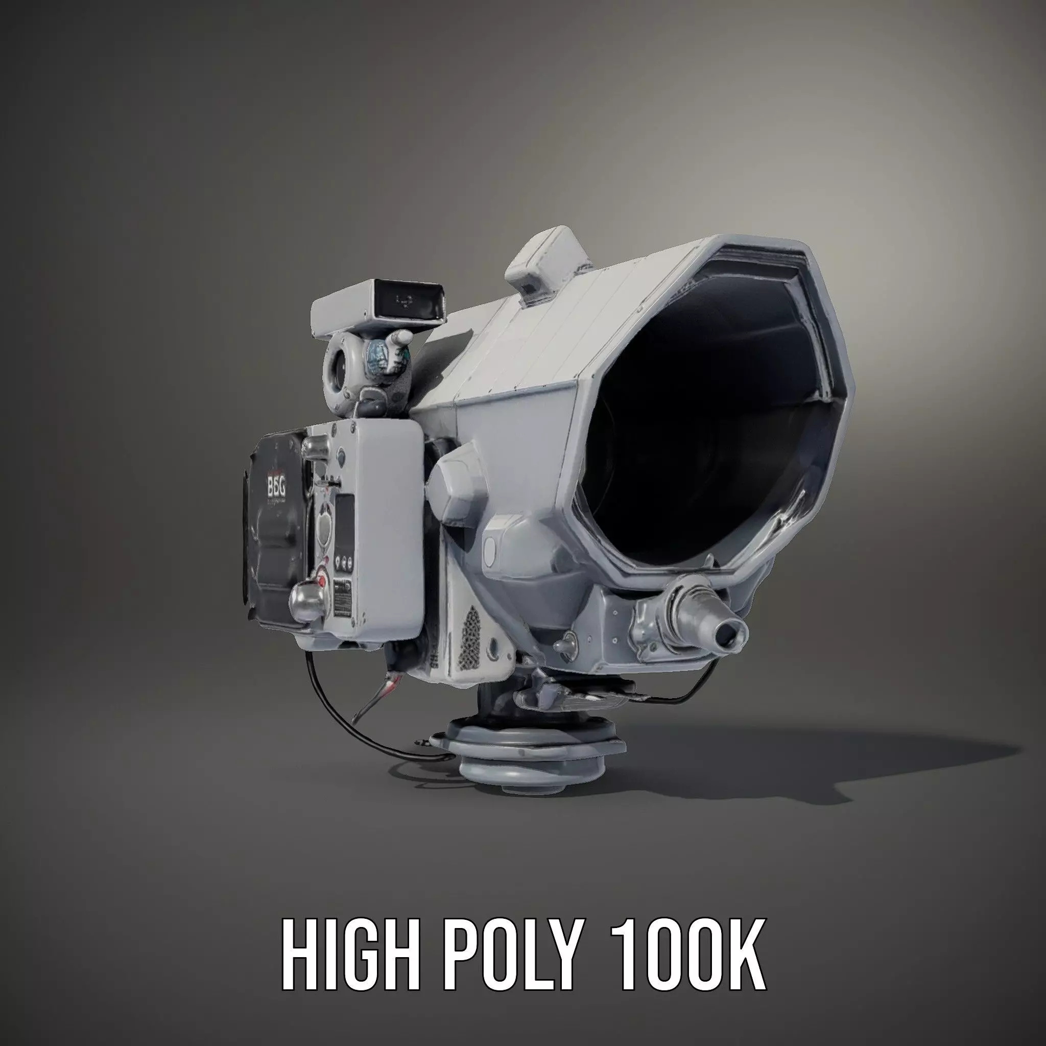 Industrial Surveillance Device model pack Low-poly 3D model_9