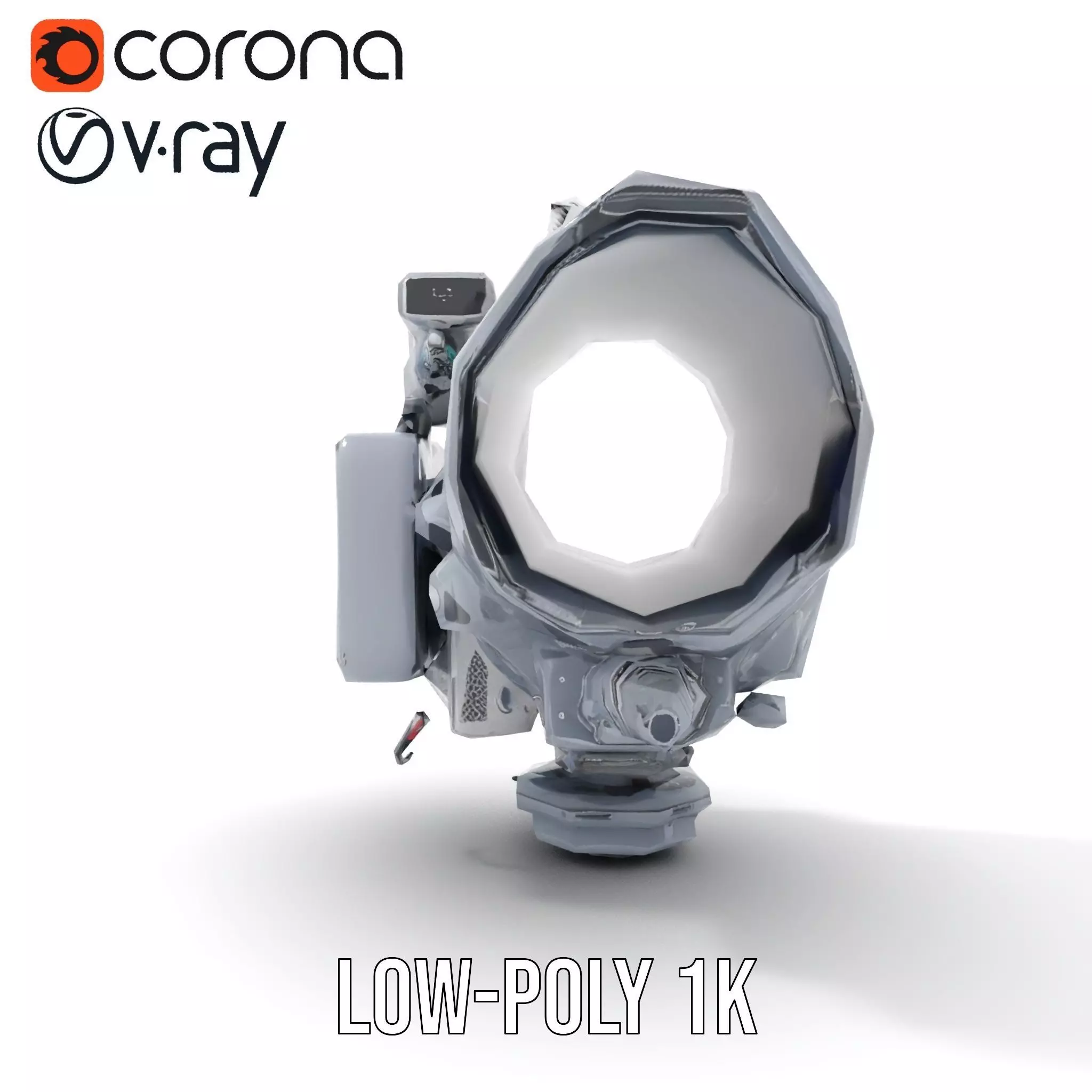 Industrial Surveillance Device model pack Low-poly 3D model_20