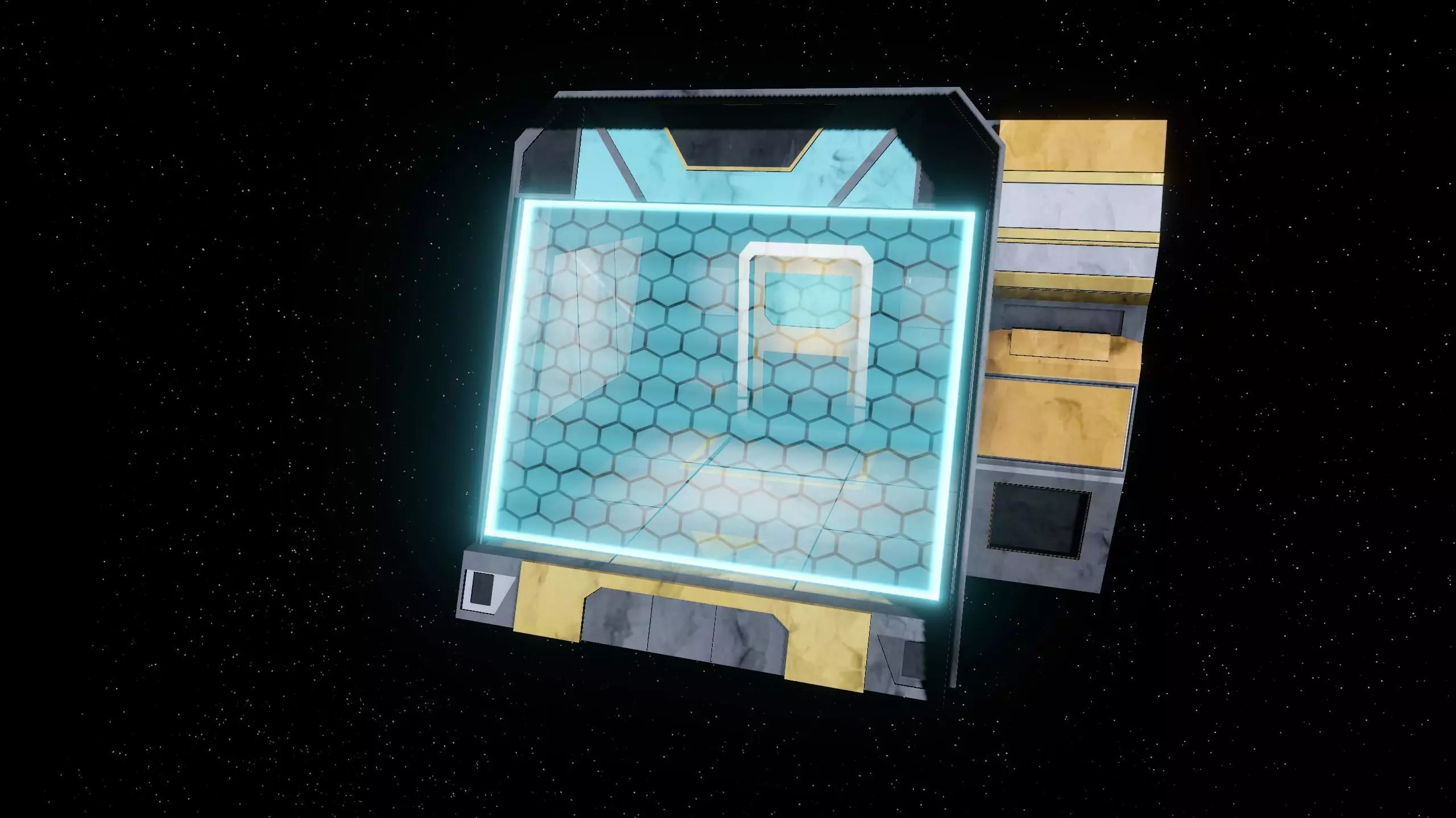 Stylized Spaceship Dock Low-poly 3D model_5