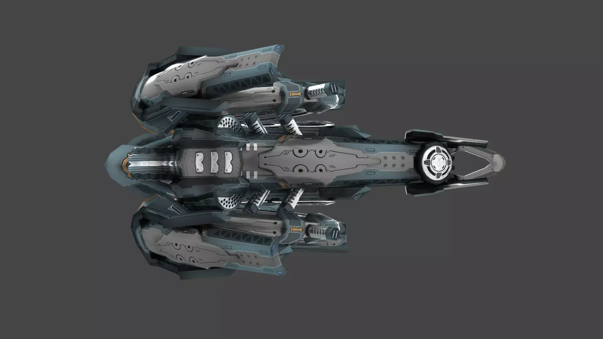 Cybertech 10 Drone pack Low-poly 3D model_54