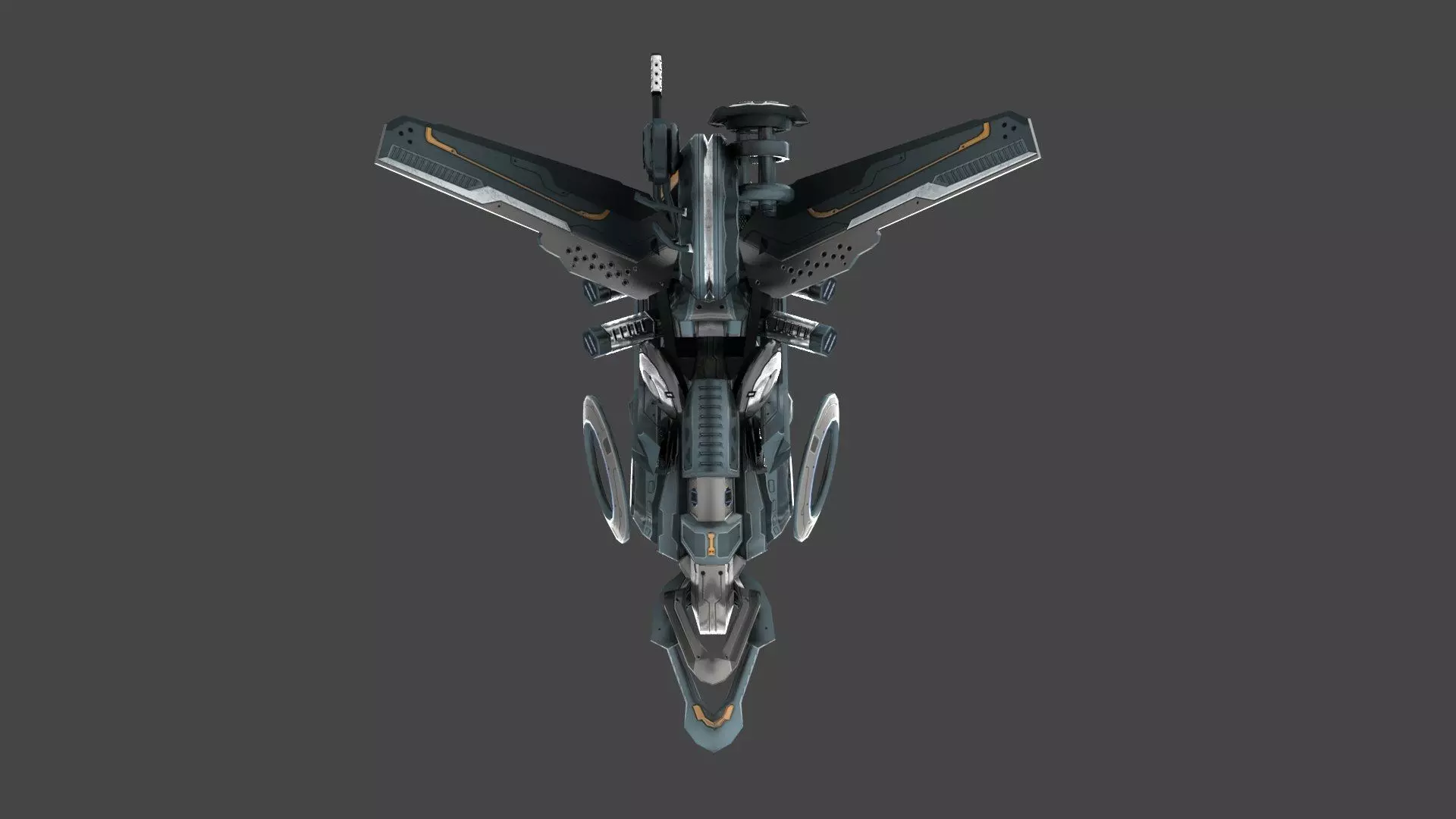 Cybertech 10 Drone pack Low-poly 3D model_71