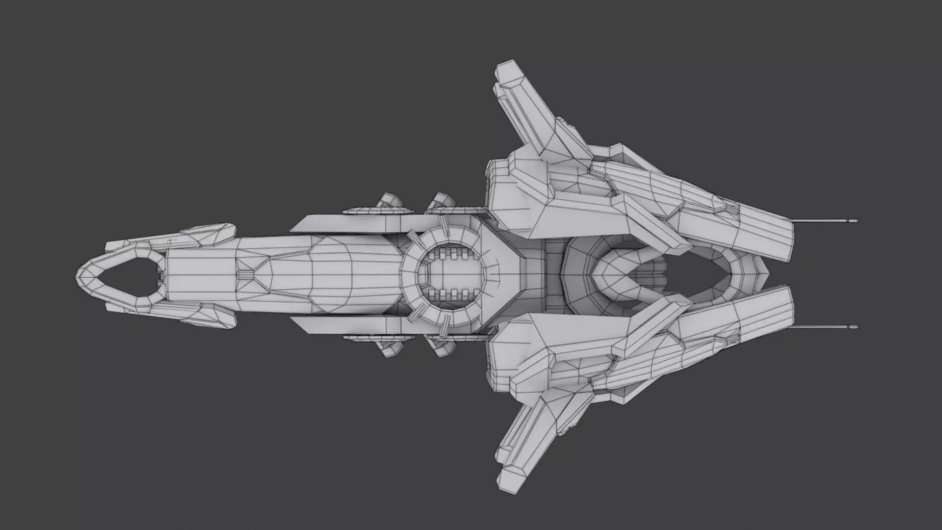 Cybertech 10 Drone pack Low-poly 3D model_42