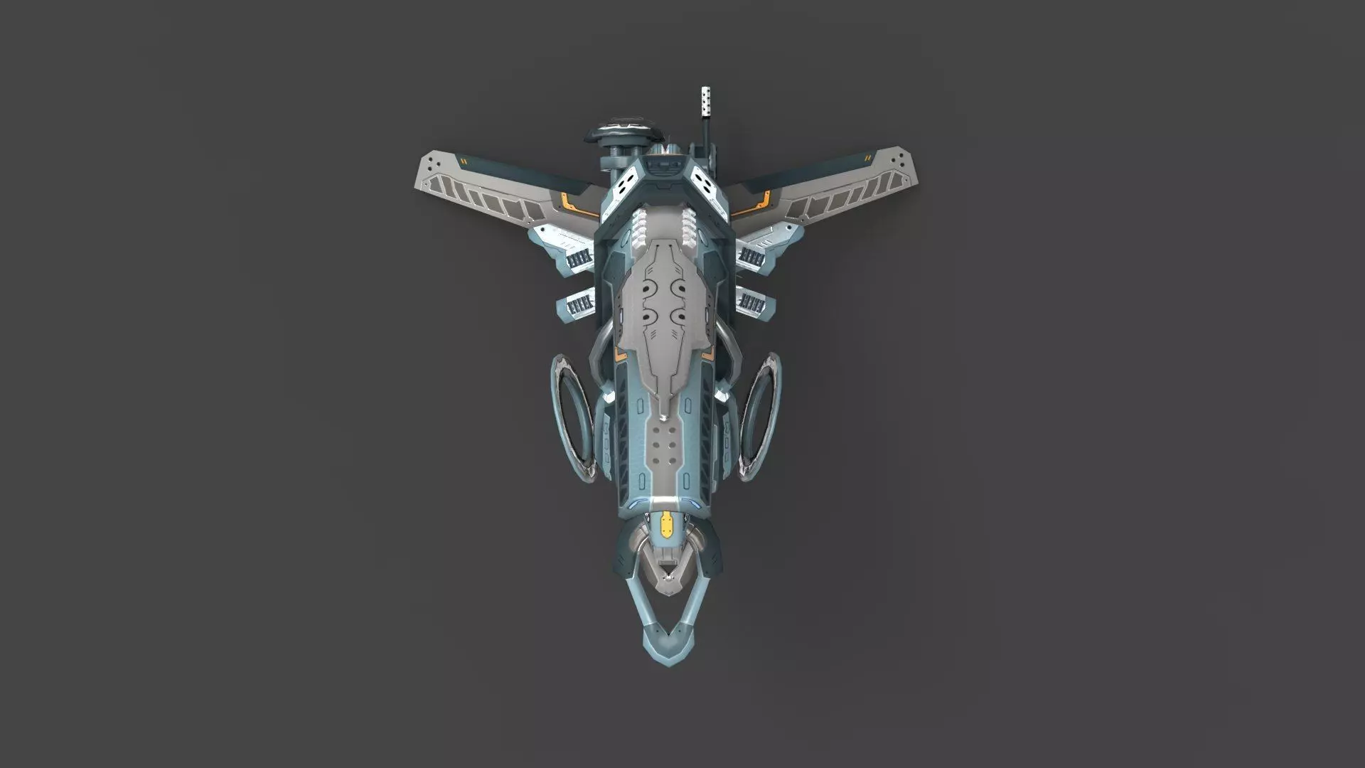 Cybertech 10 Drone pack Low-poly 3D model_60