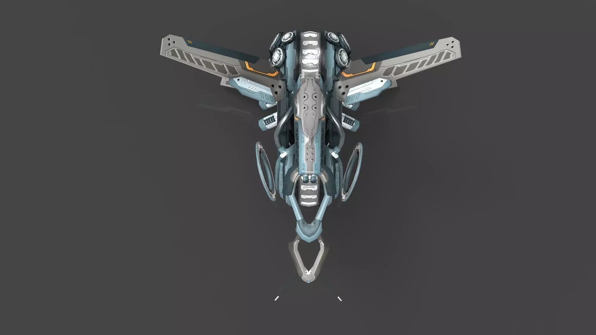 Cybertech 10 Drone pack Low-poly 3D model_97