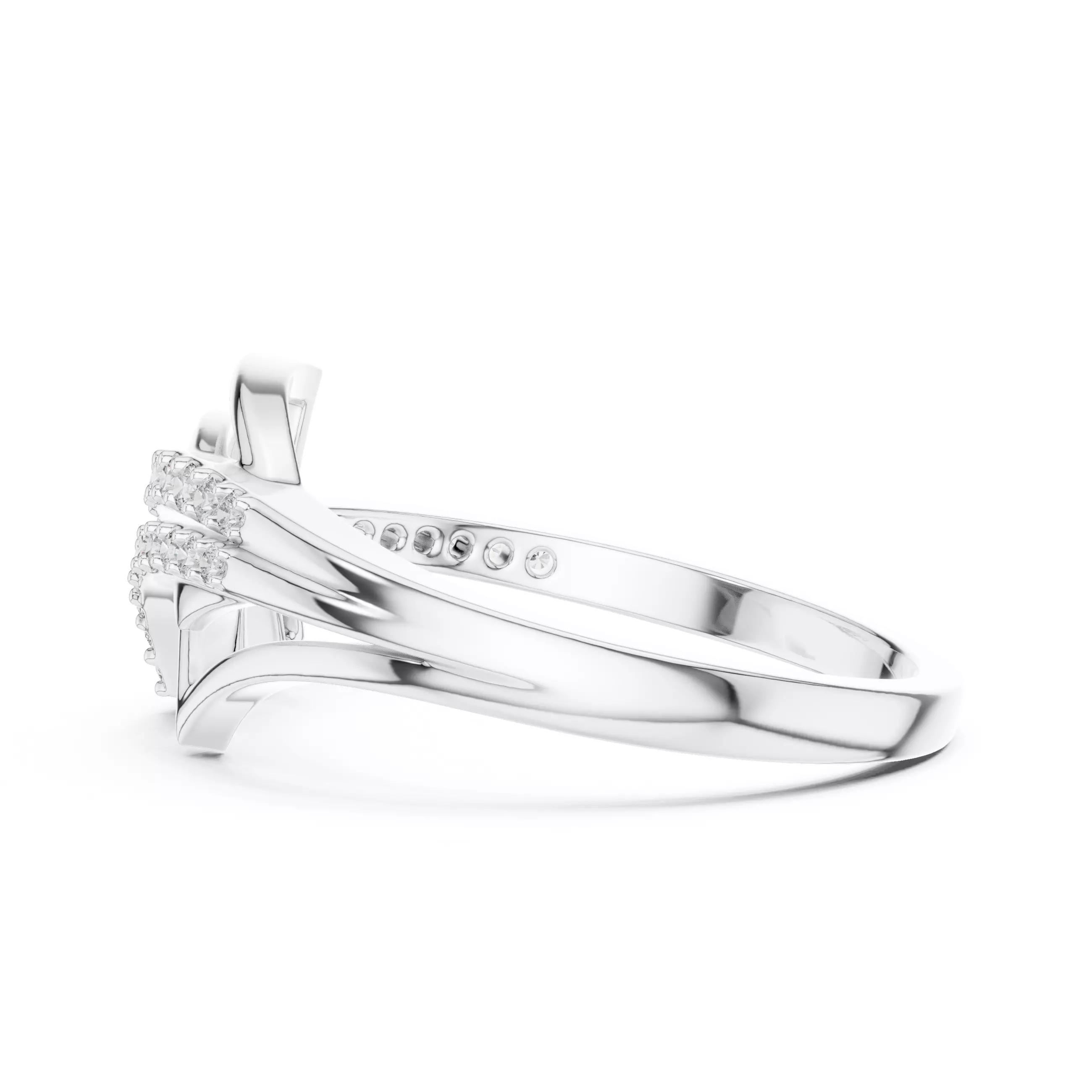 Round Cut Diamond Engagement Wedding Ring 3DM STL Video 3D print model_11