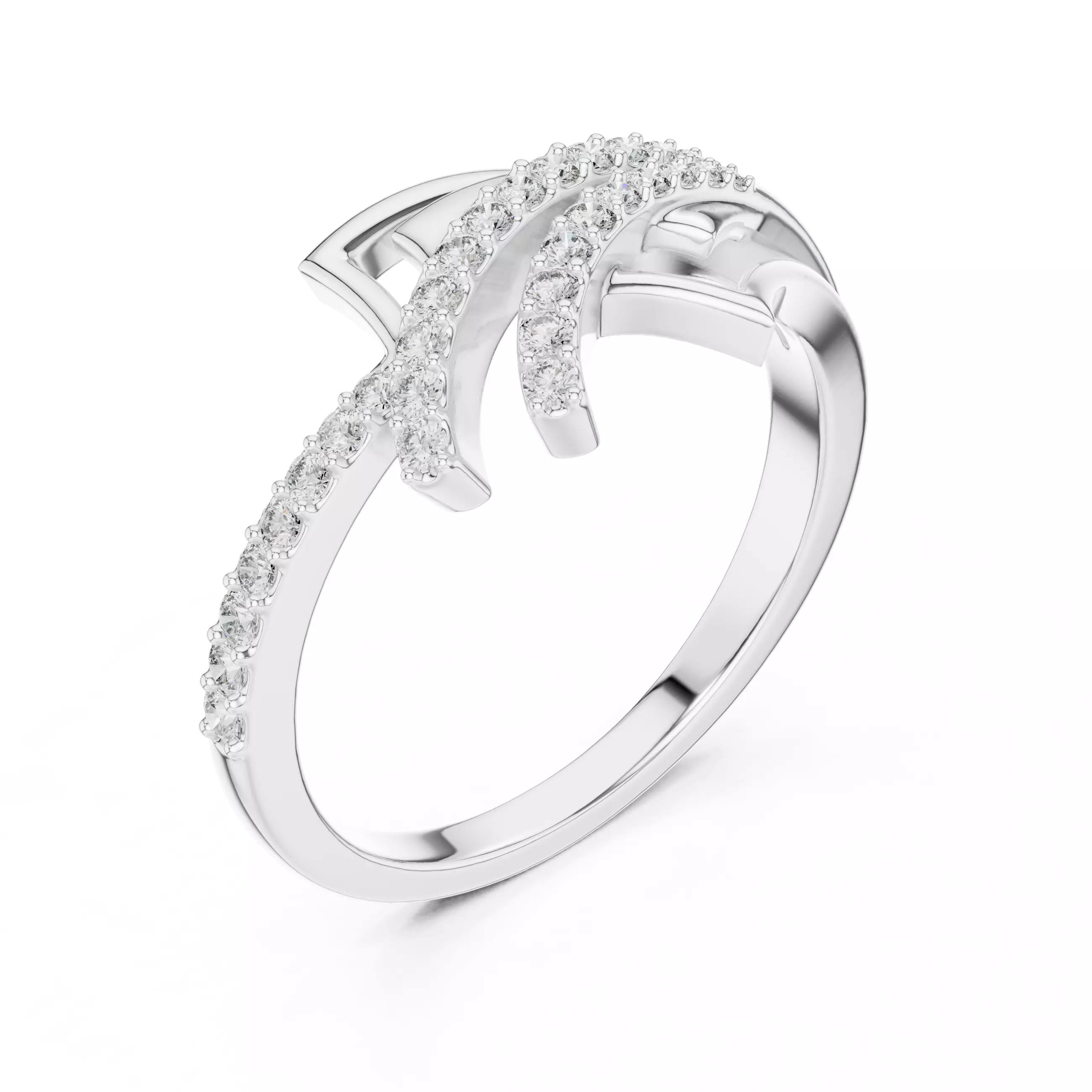 Round Cut Diamond Engagement Wedding Ring 3DM STL Video 3D print model_10
