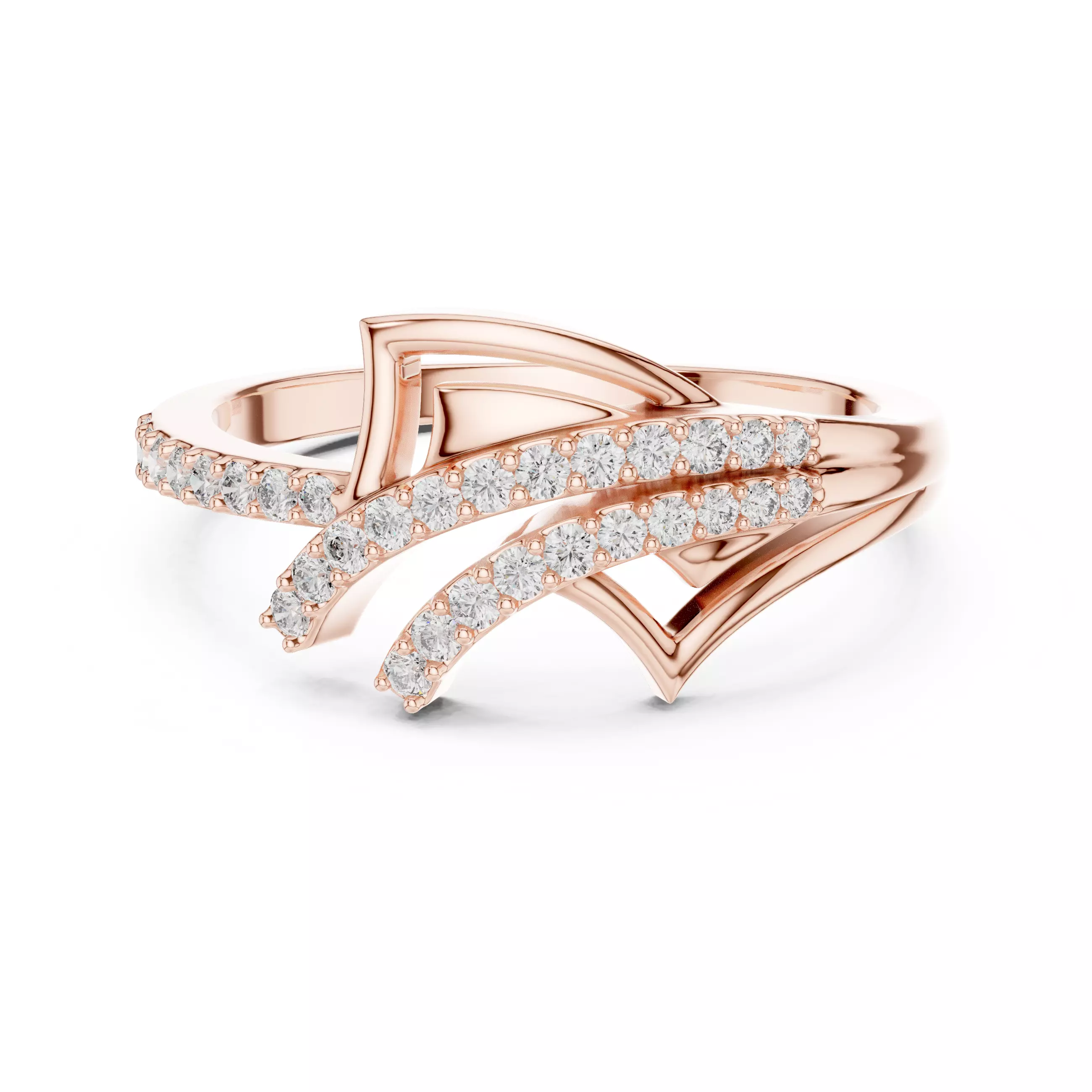 Round Cut Diamond Engagement Wedding Ring 3DM STL Video 3D print model_0