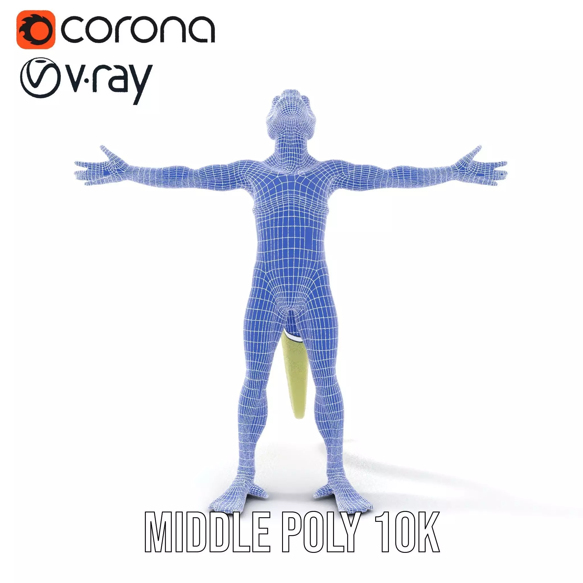 Green Humanoid Lizard model pack Low-poly 3D model_28