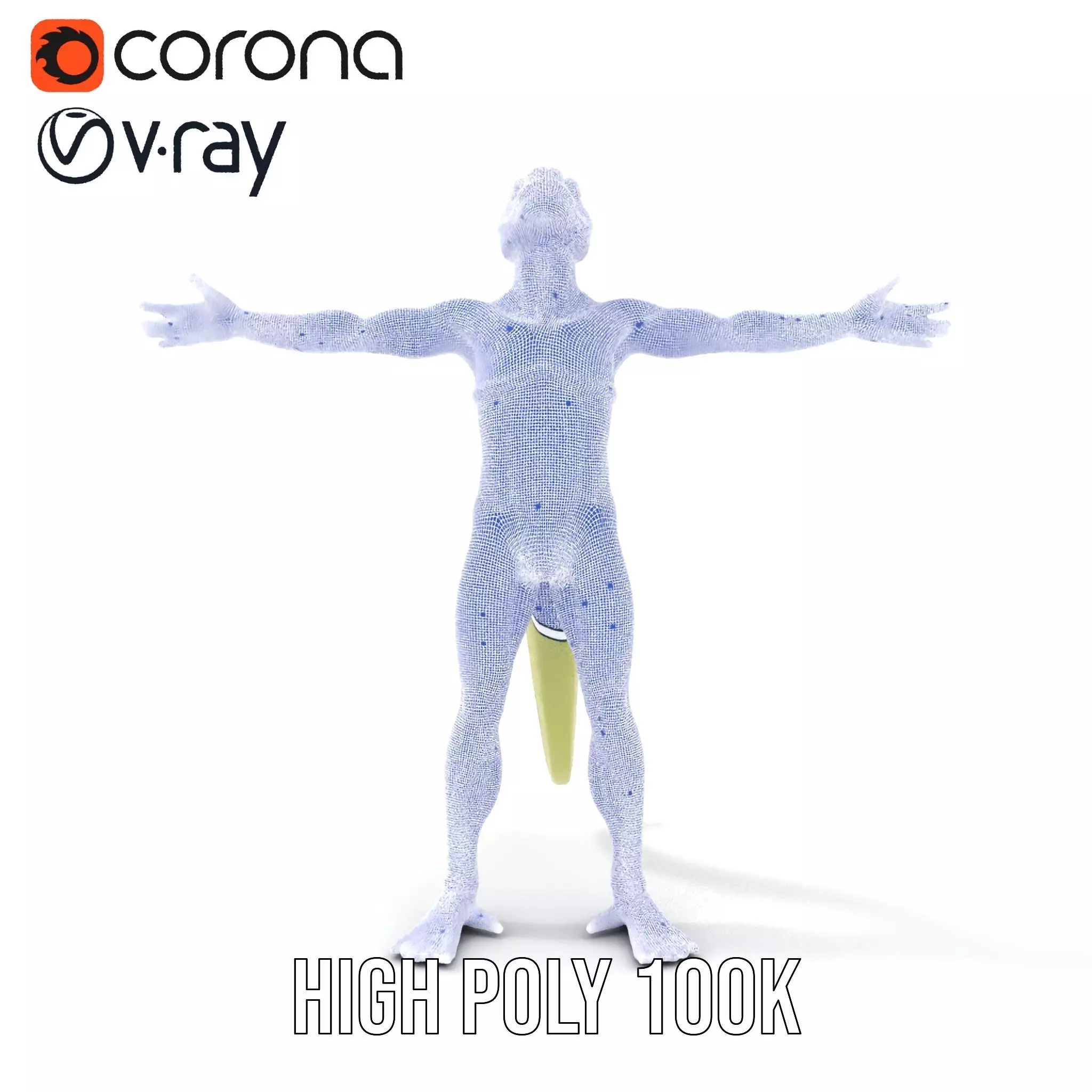 Green Humanoid Lizard model pack Low-poly 3D model_35