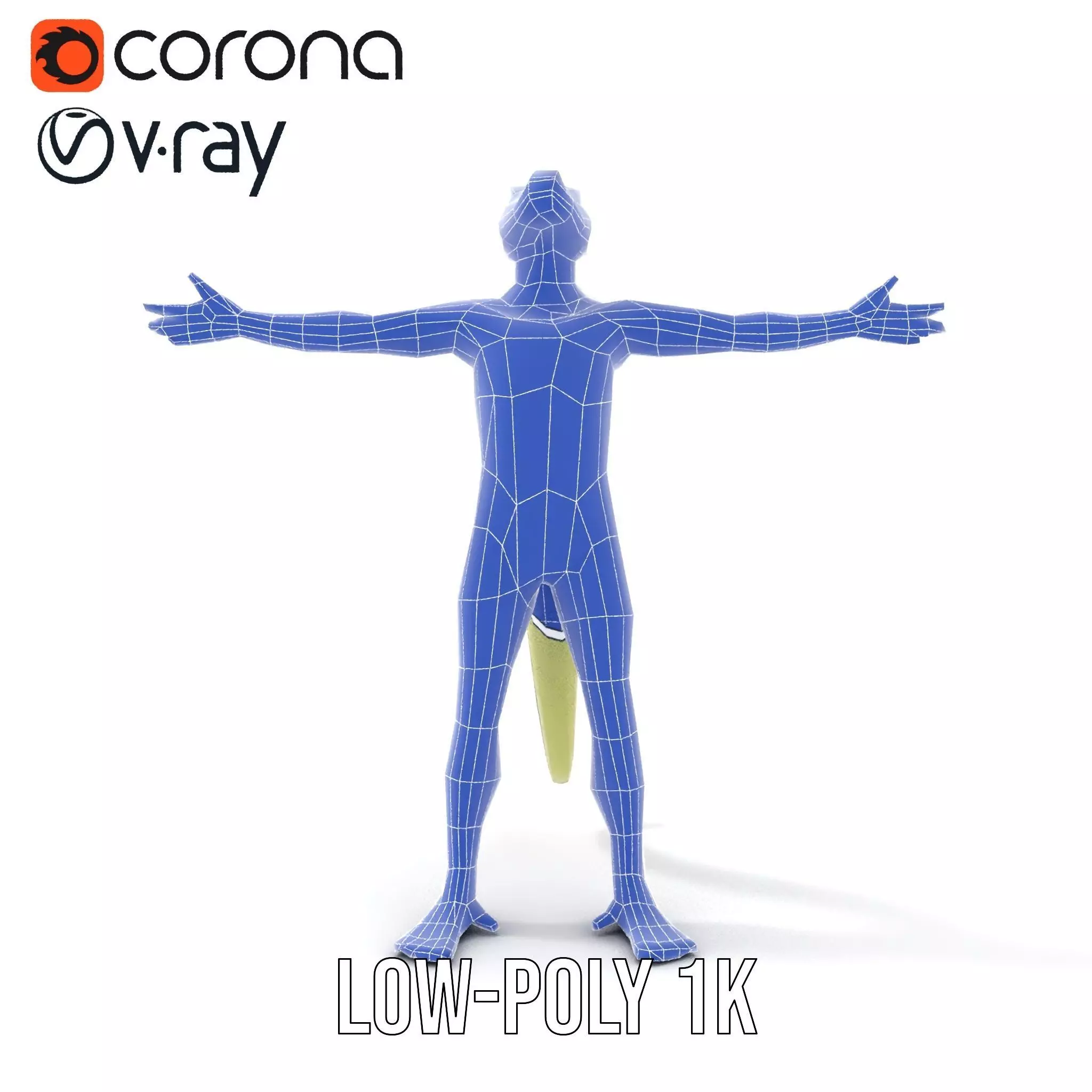 Green Humanoid Lizard model pack Low-poly 3D model_31