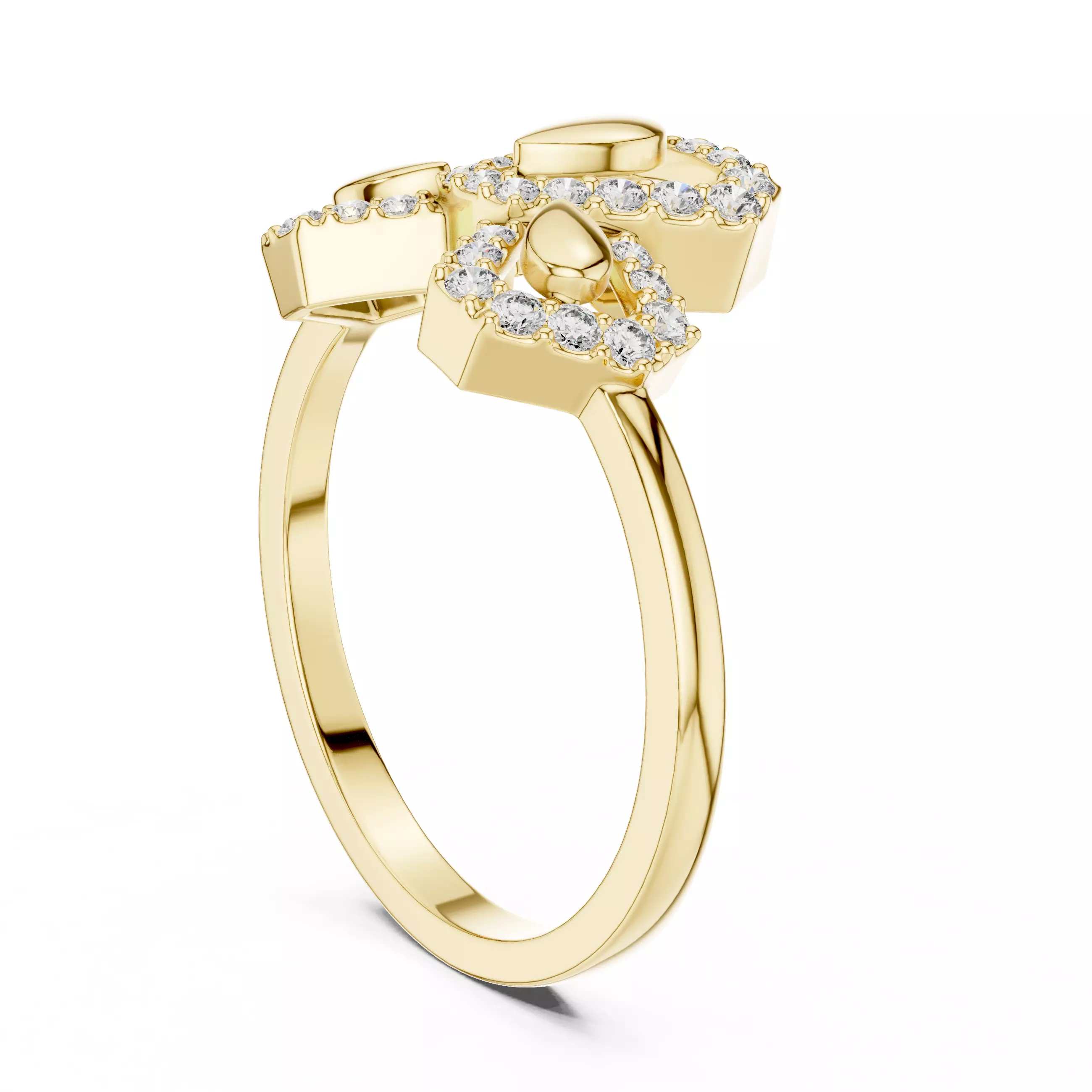 Round Cut Diamond Engagement Wedding Ring 3DM STL Video 3D print model_6