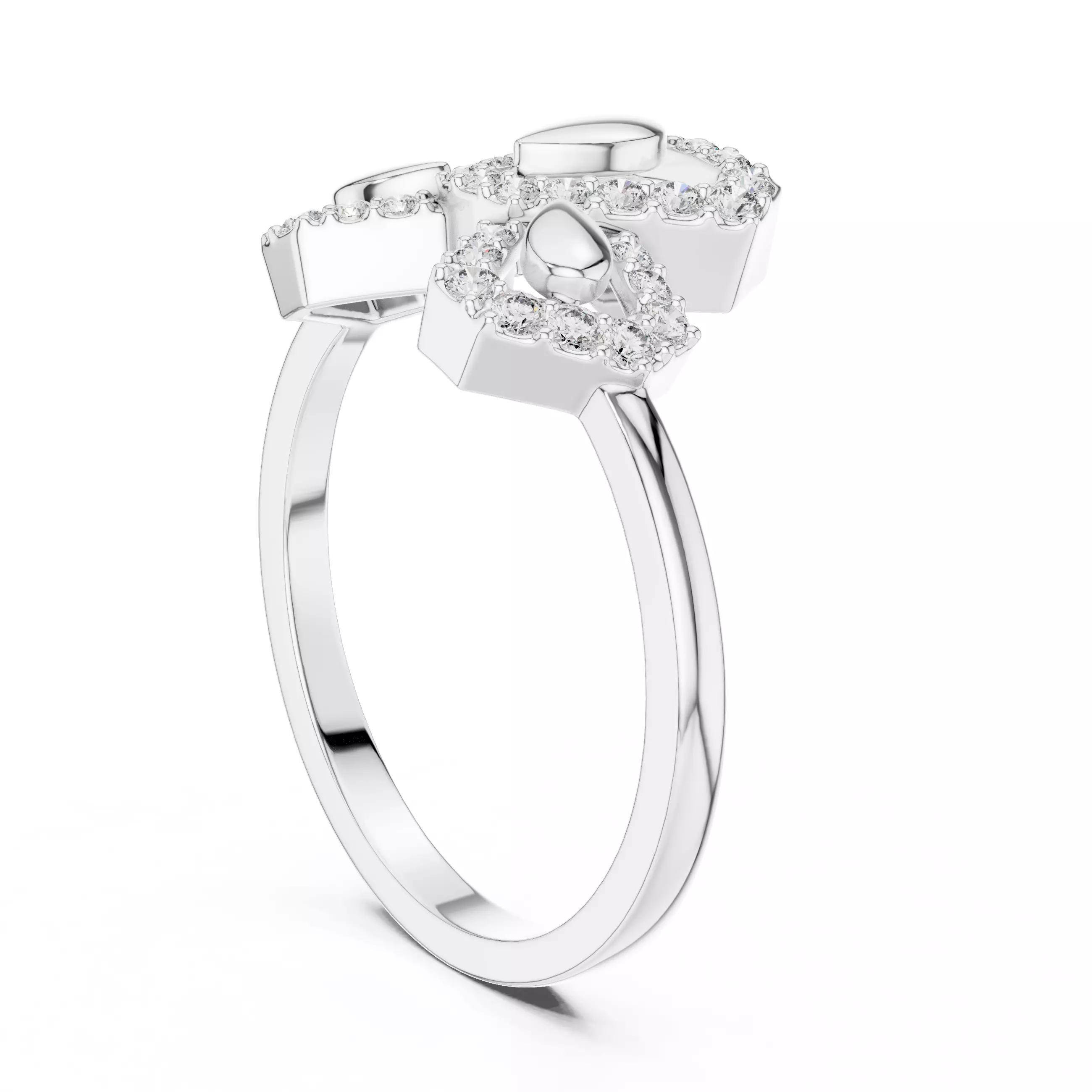 Round Cut Diamond Engagement Wedding Ring 3DM STL Video 3D print model_9
