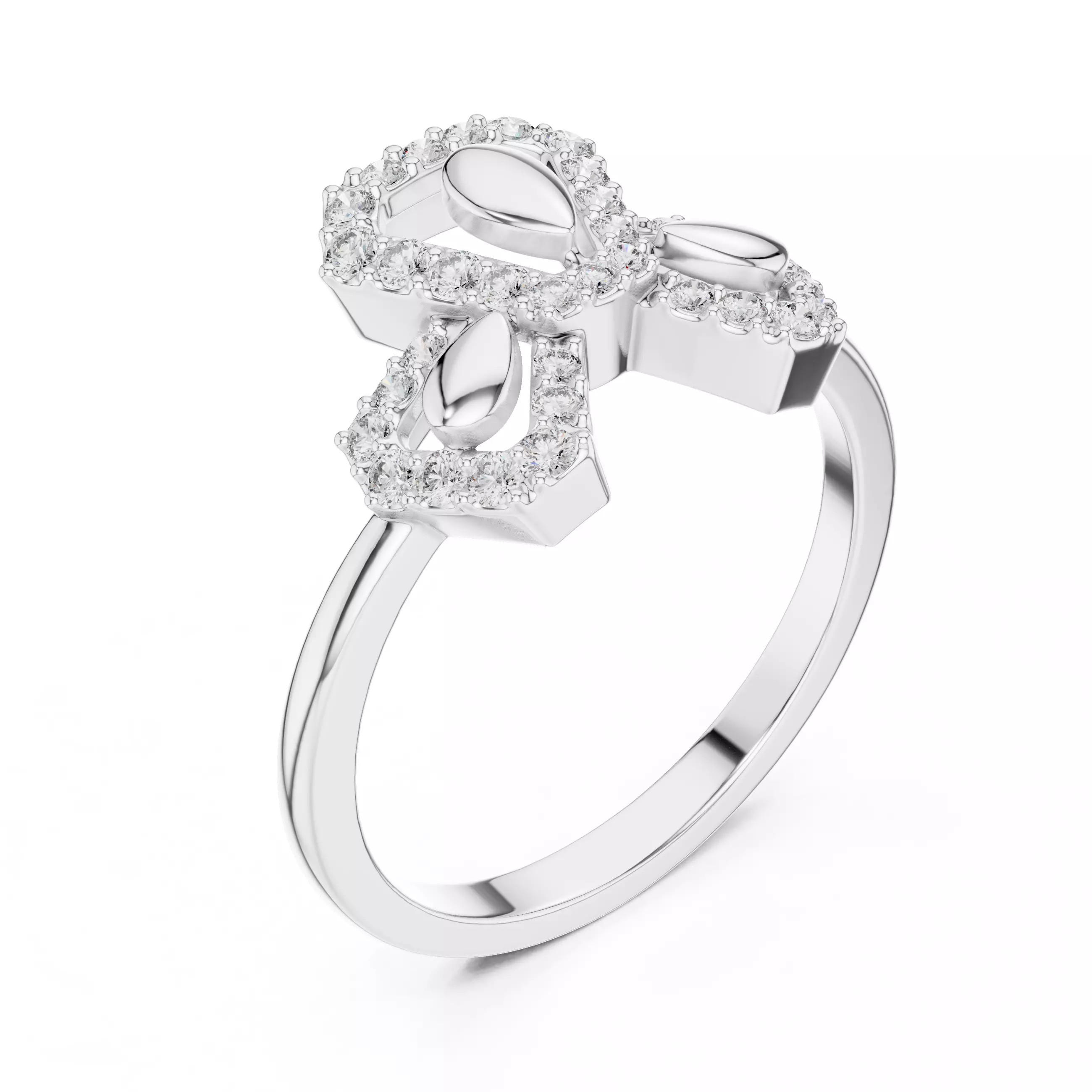Round Cut Diamond Engagement Wedding Ring 3DM STL Video 3D print model_10