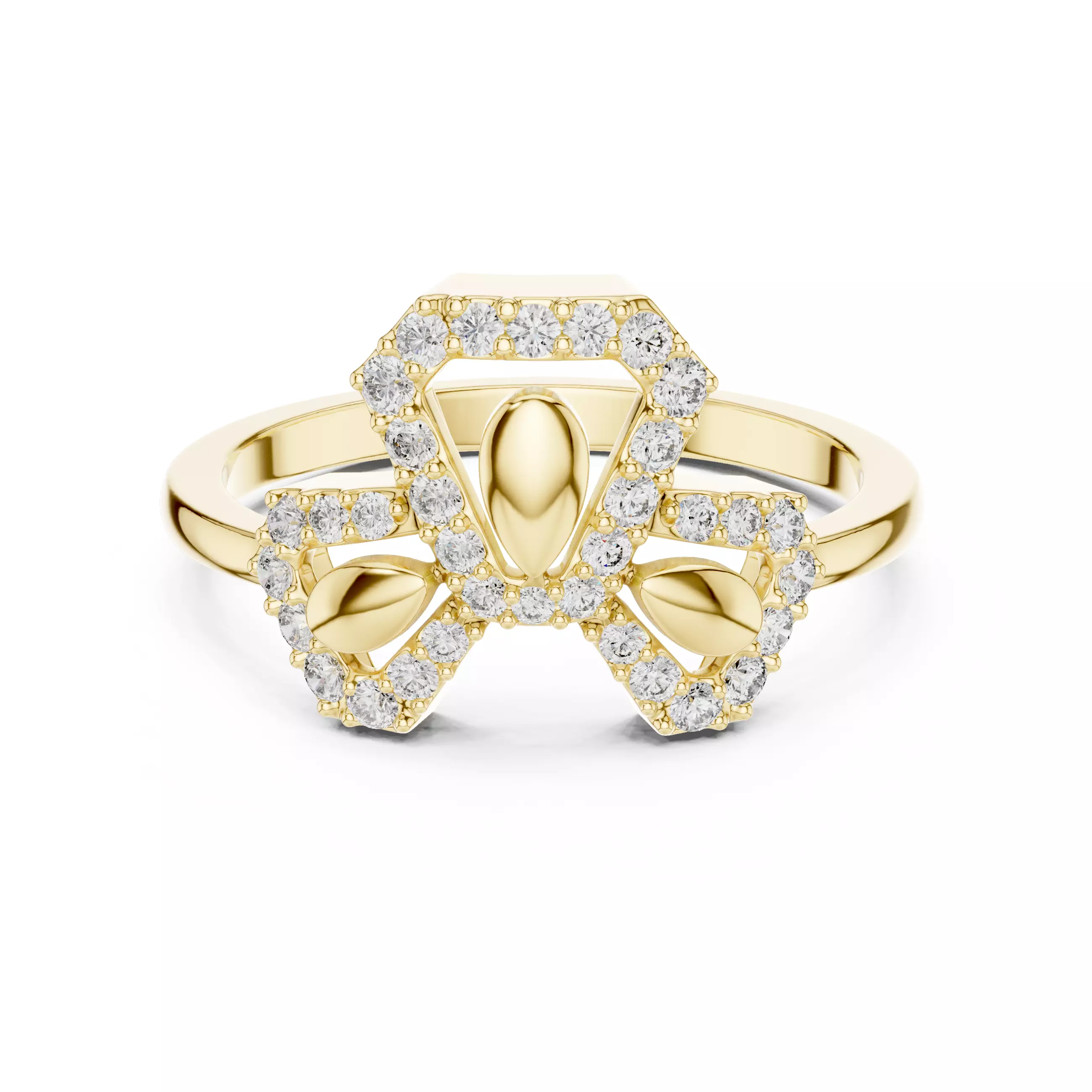 Round Cut Diamond Engagement Wedding Ring 3DM STL Video 3D print model_1